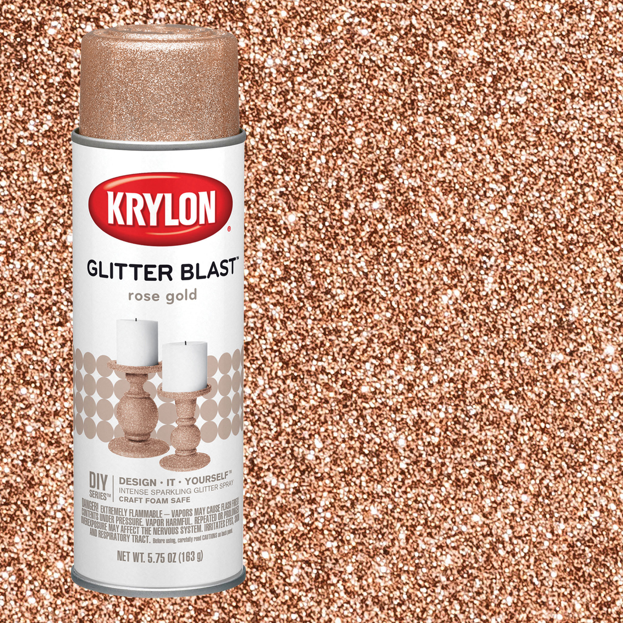 Krylon Glitter Blast Rose Gold 5.75 oz Aerosol (K03818A00)