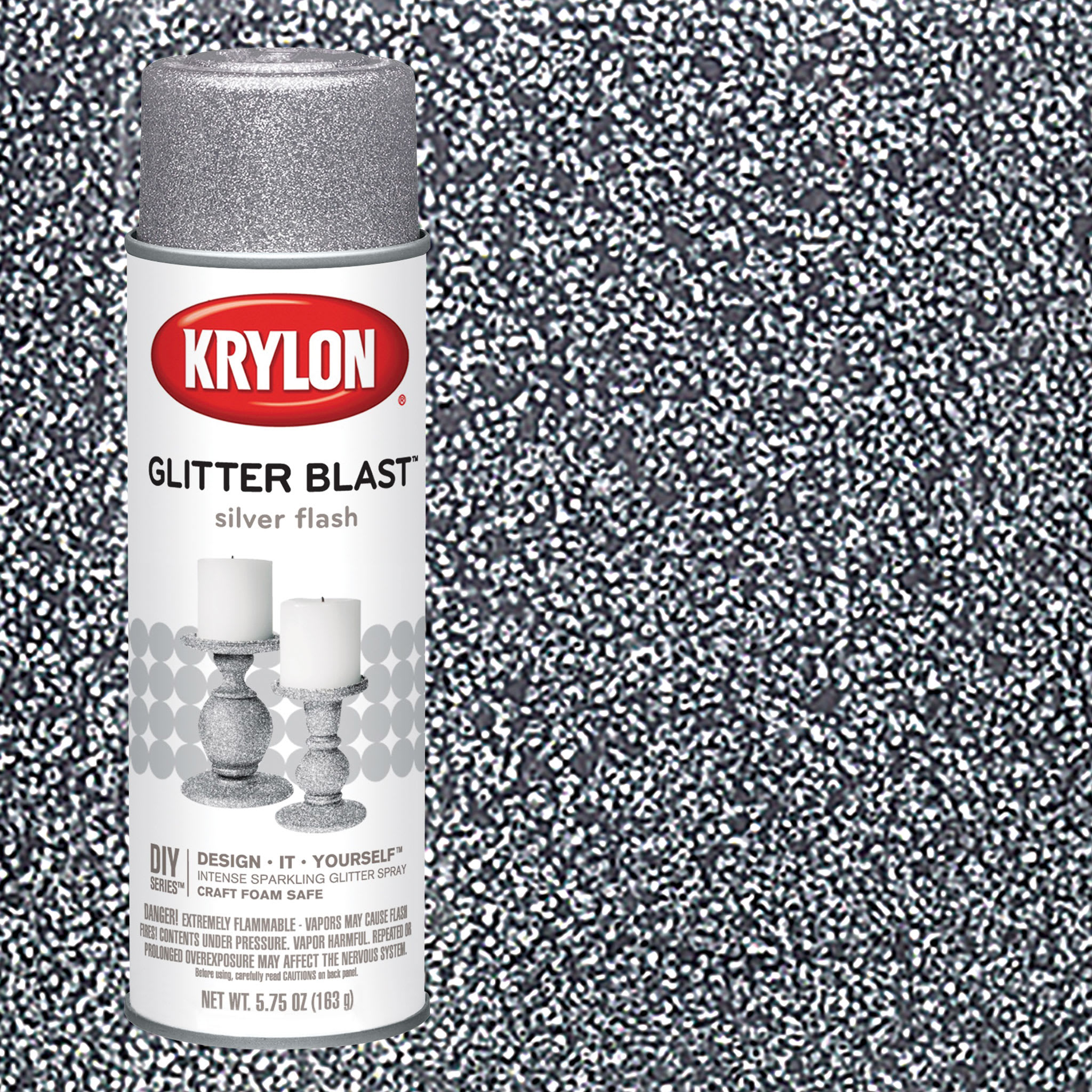 Krylon Glitter Blast Silver Flash 5.75 oz Aerosol (K03802A00)
