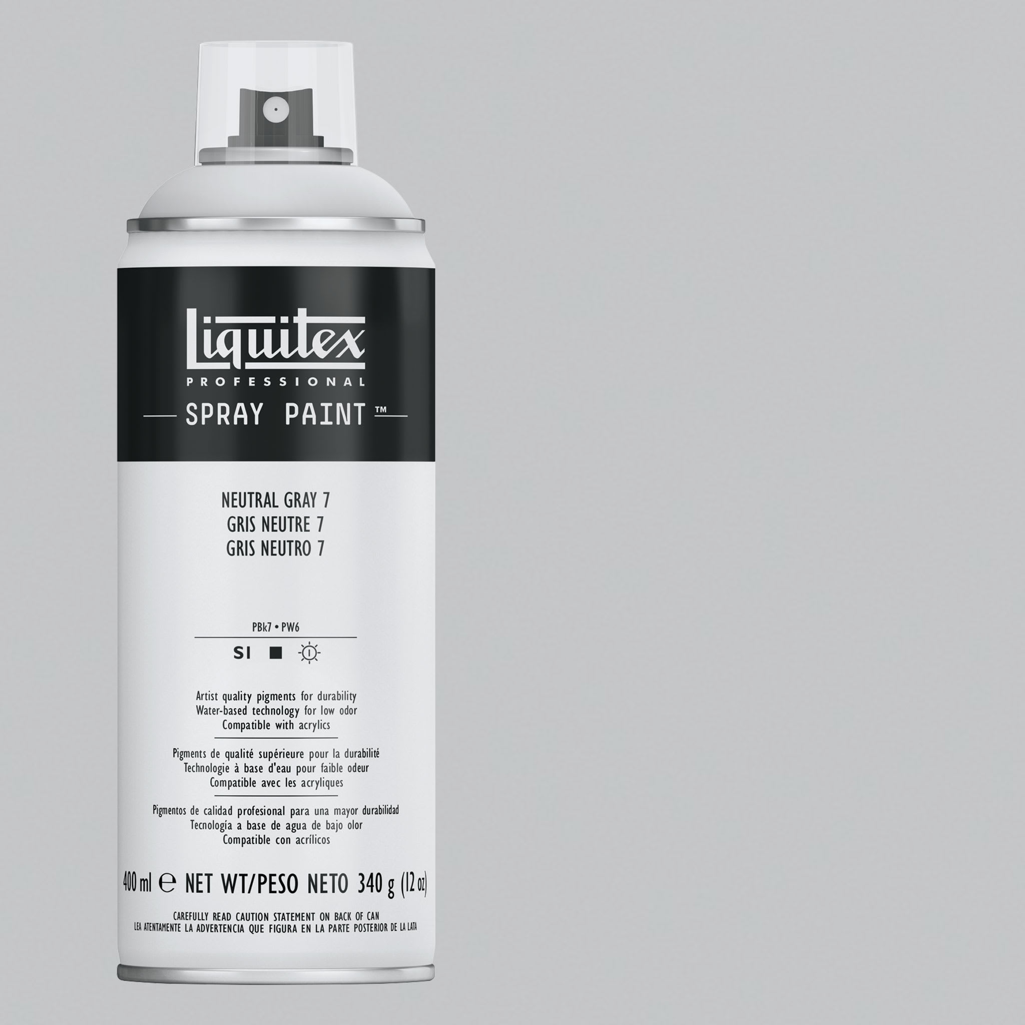 Liquitex Professional Spray Paint - Neutral Gray 7, 400 ml can