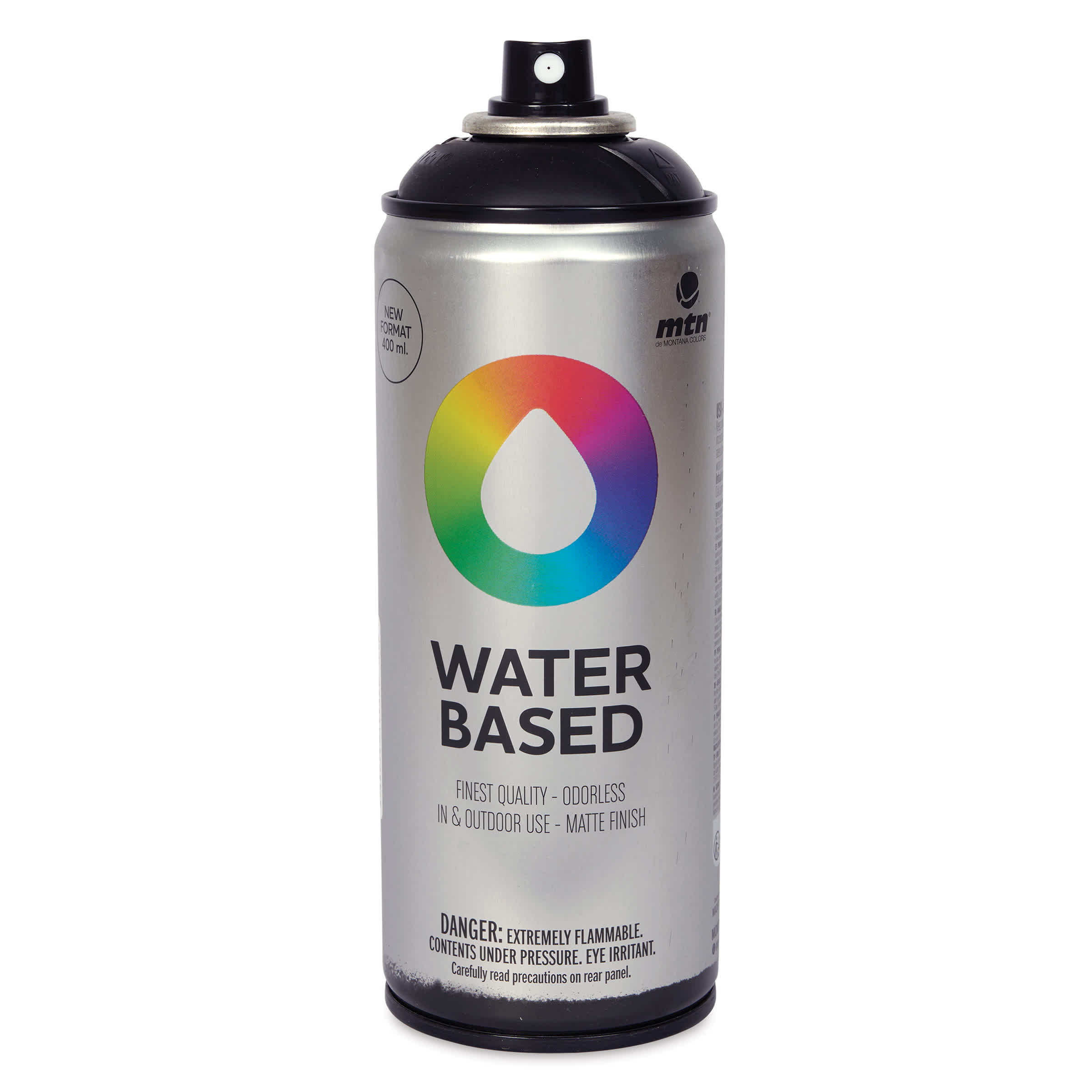 MTN Water Based Spray Paint - Black, 400 ml Can