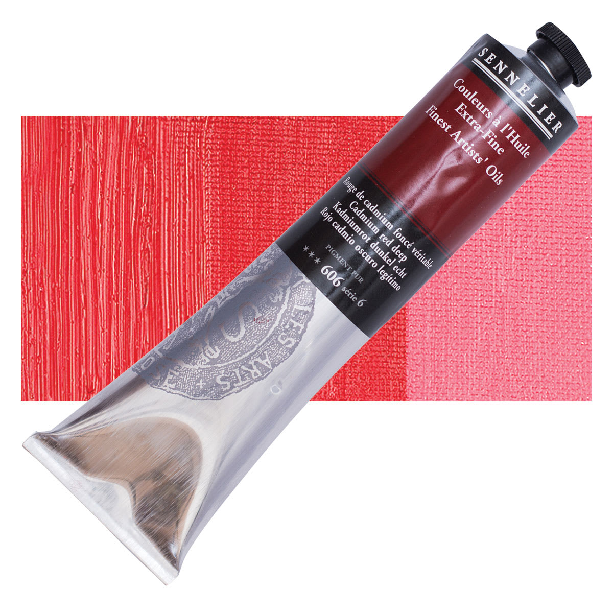 Sennelier Artists' Extra Fine Oil Paint - Cadmium Red Deep, 200 ml tube