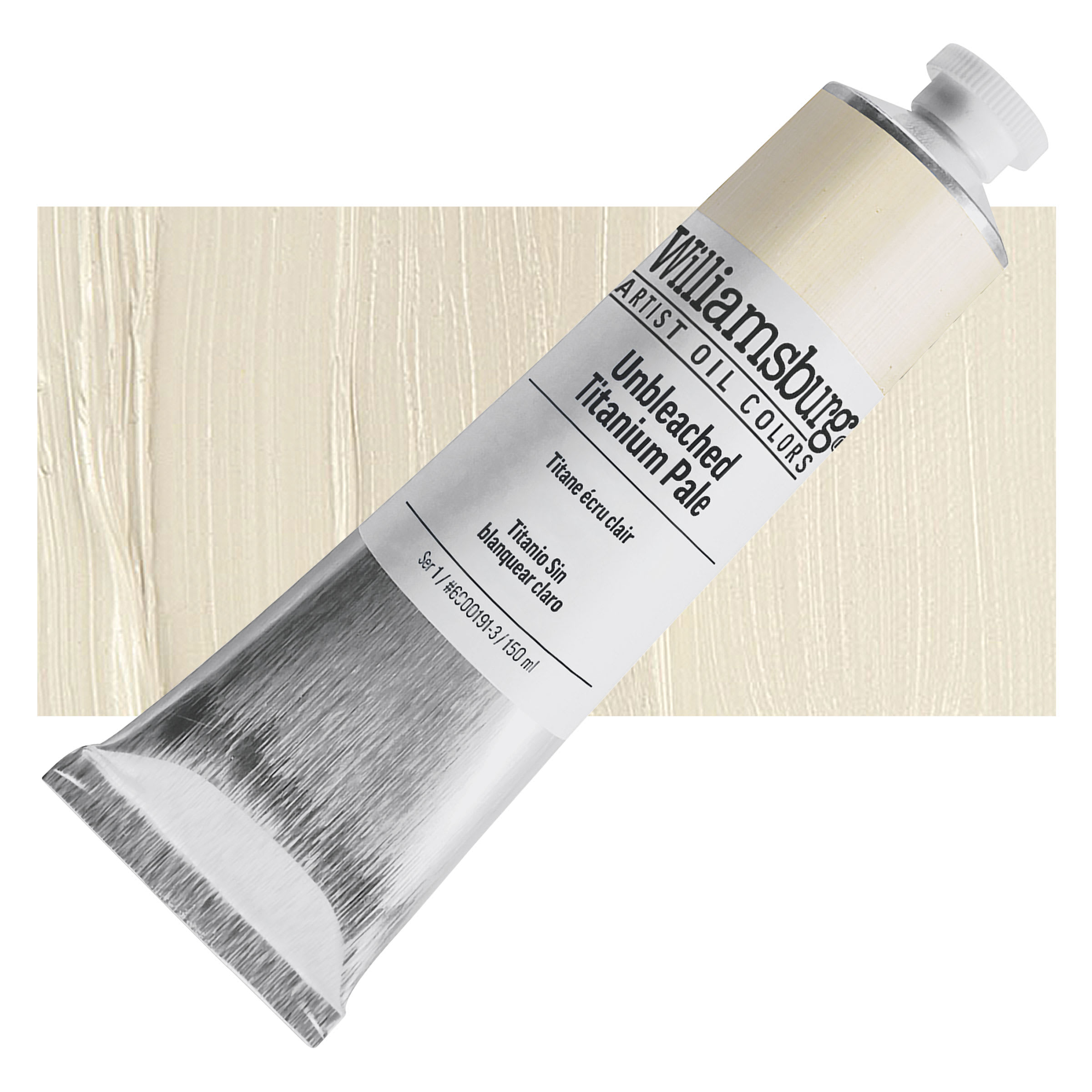 Williamsburg Handmade Oil Paint - Unbleached Titanium Pale, 150 ml tube