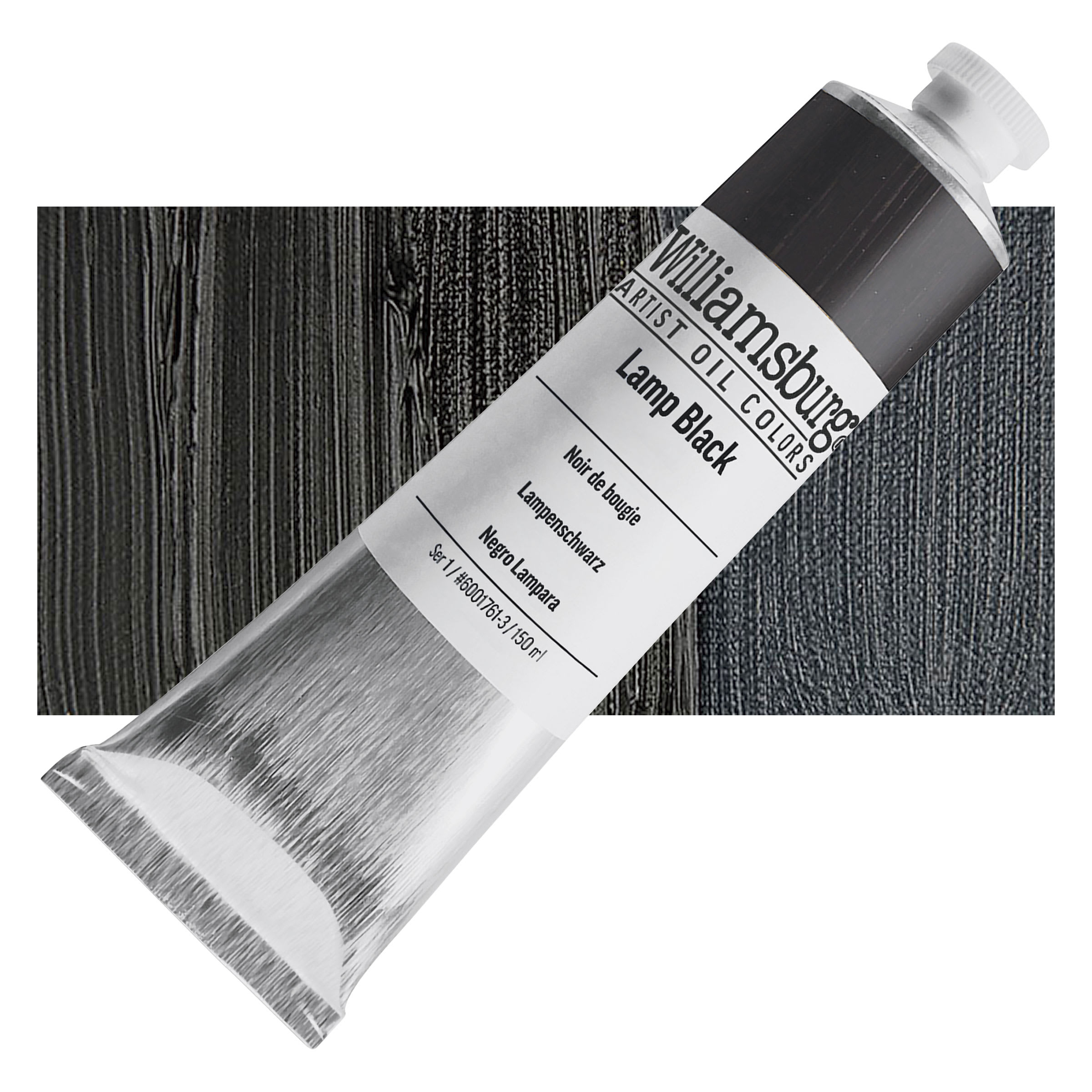 Williamsburg Handmade Oil Paint - Lamp Black, 150 ml tube