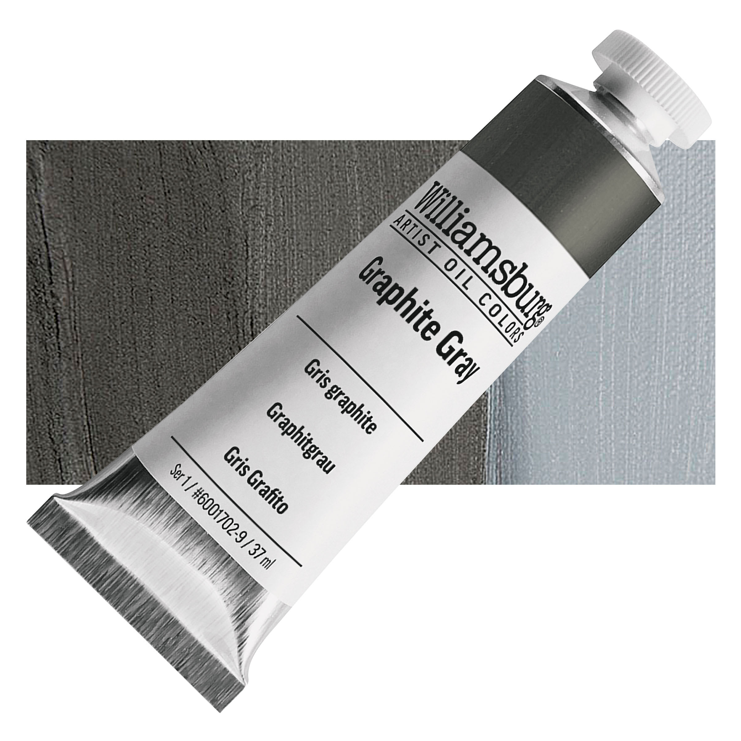 Williamsburg Handmade Oil Paint - Graphite Gray, 37 ml tube