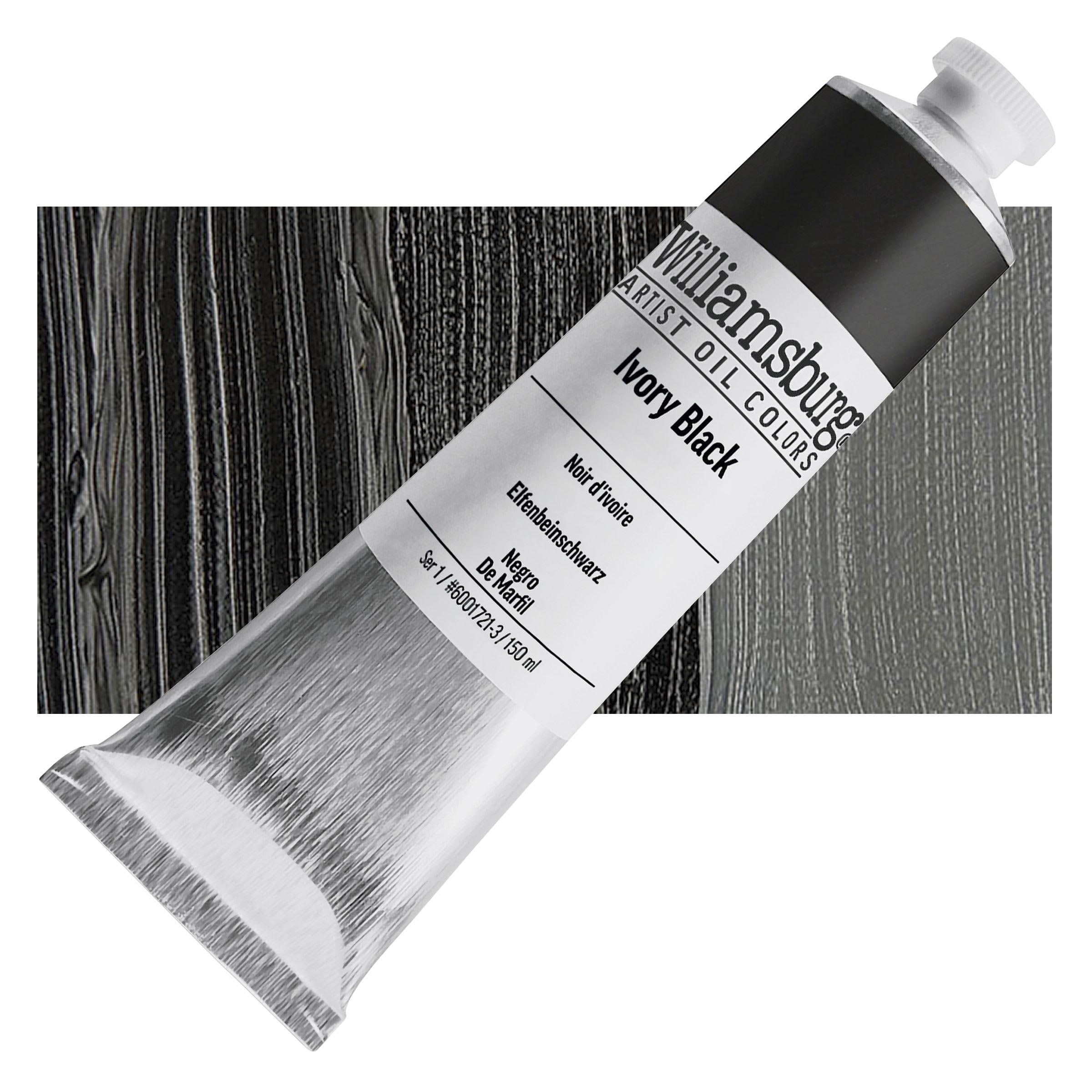 Williamsburg Handmade Oil Paint - Ivory Black, 150 ml tube