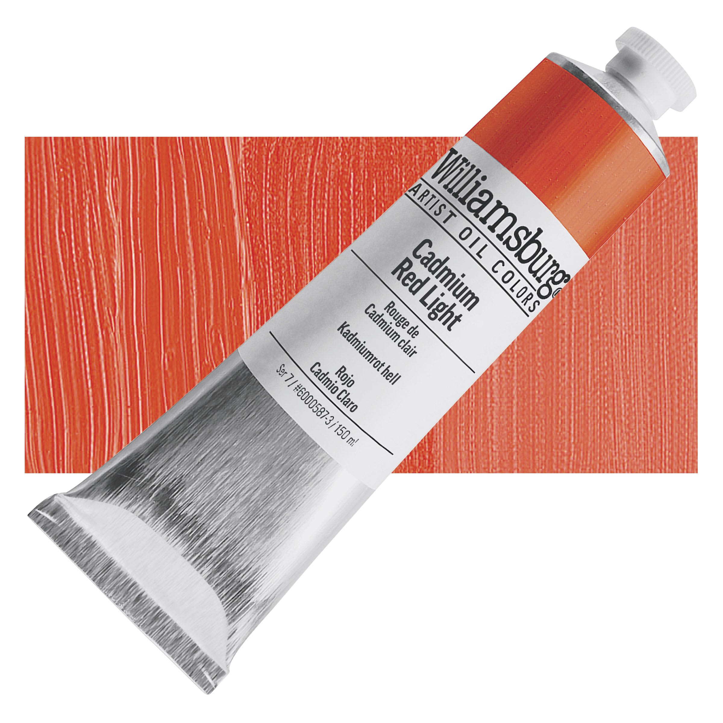 Williamsburg Handmade Oil Paint - Cadmium Red Light, 150 ml tube