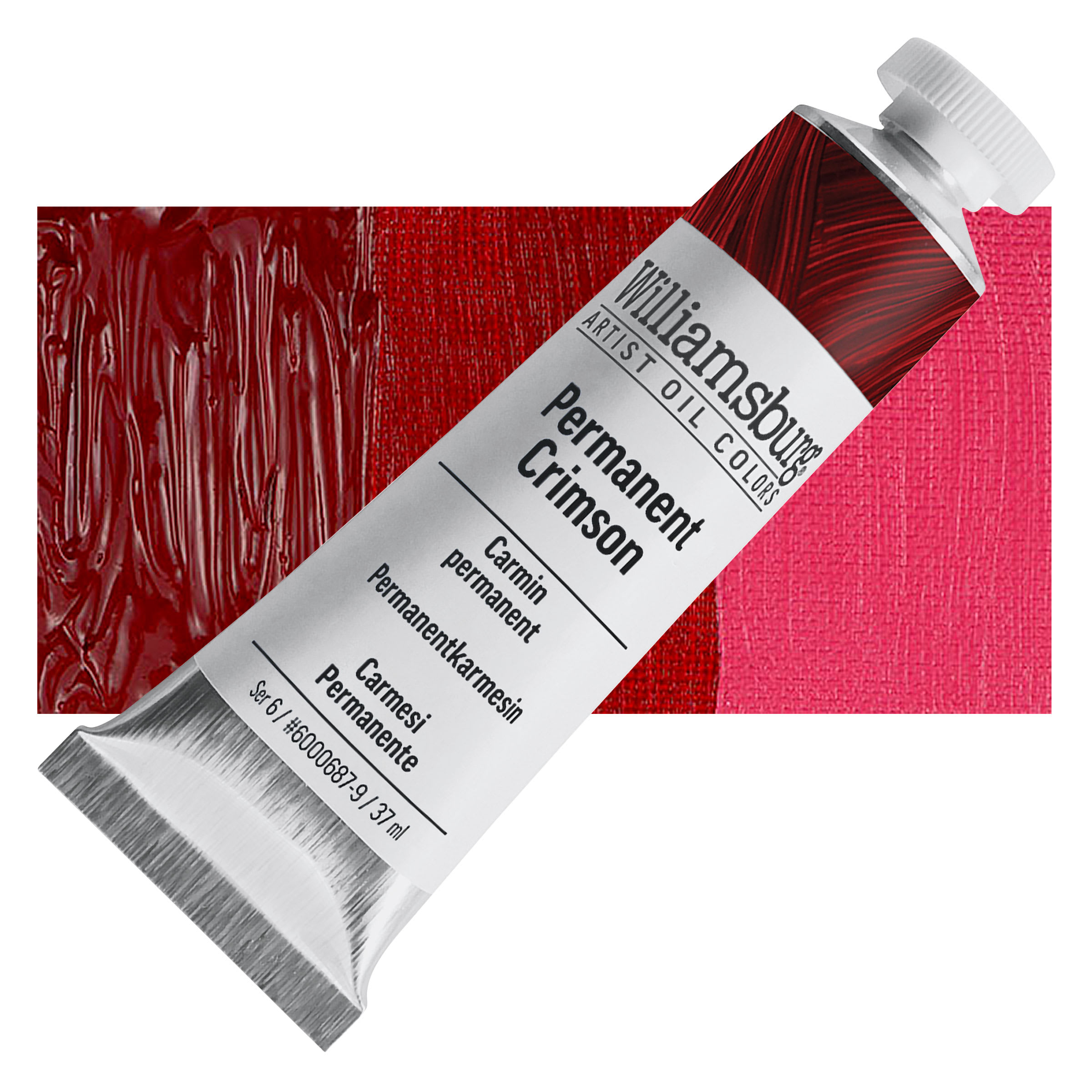 Williamsburg Handmade Oil Paint - Permanent Crimson, 37 ml tube