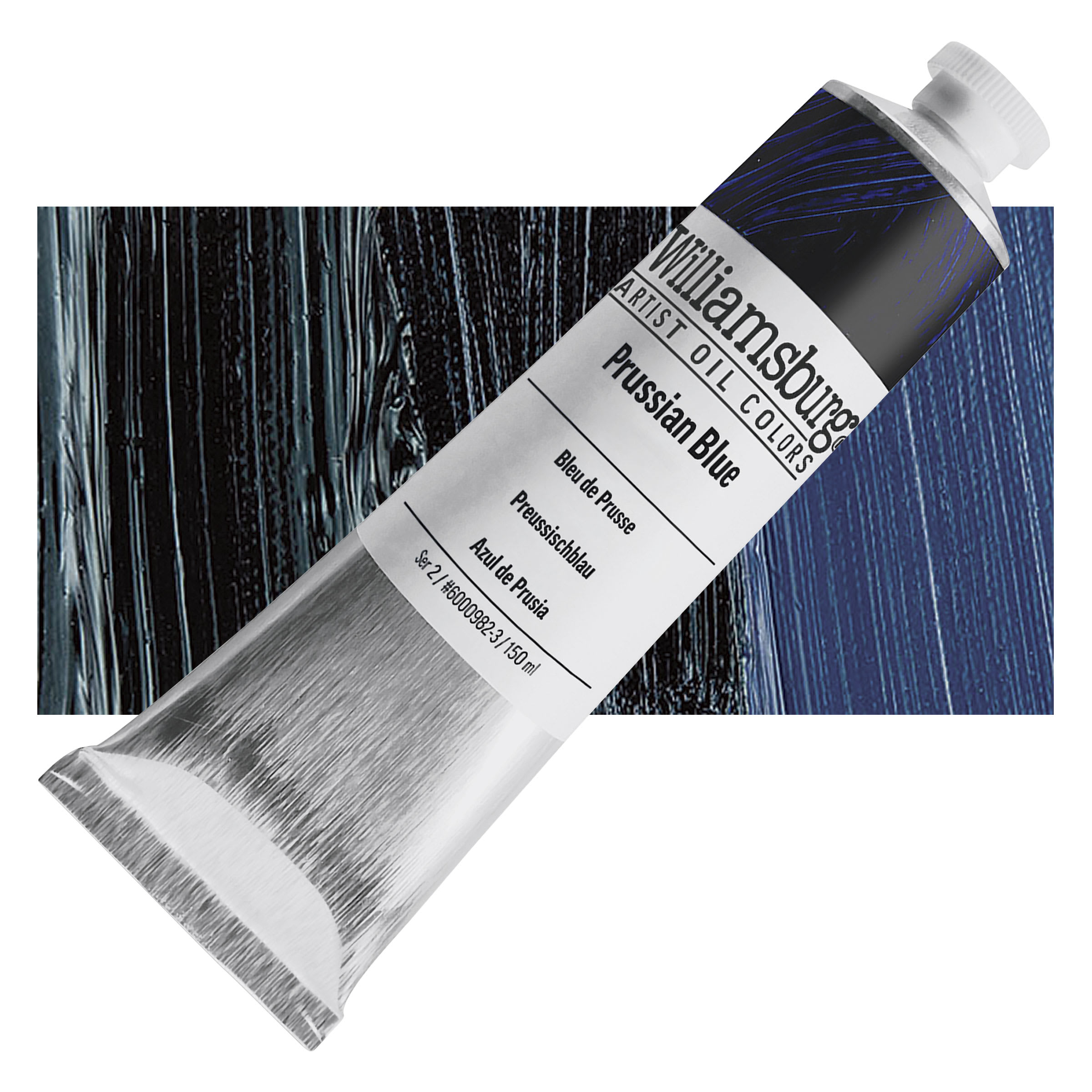 Williamsburg Handmade Oil Paint - Prussian Blue, 150 ml tube
