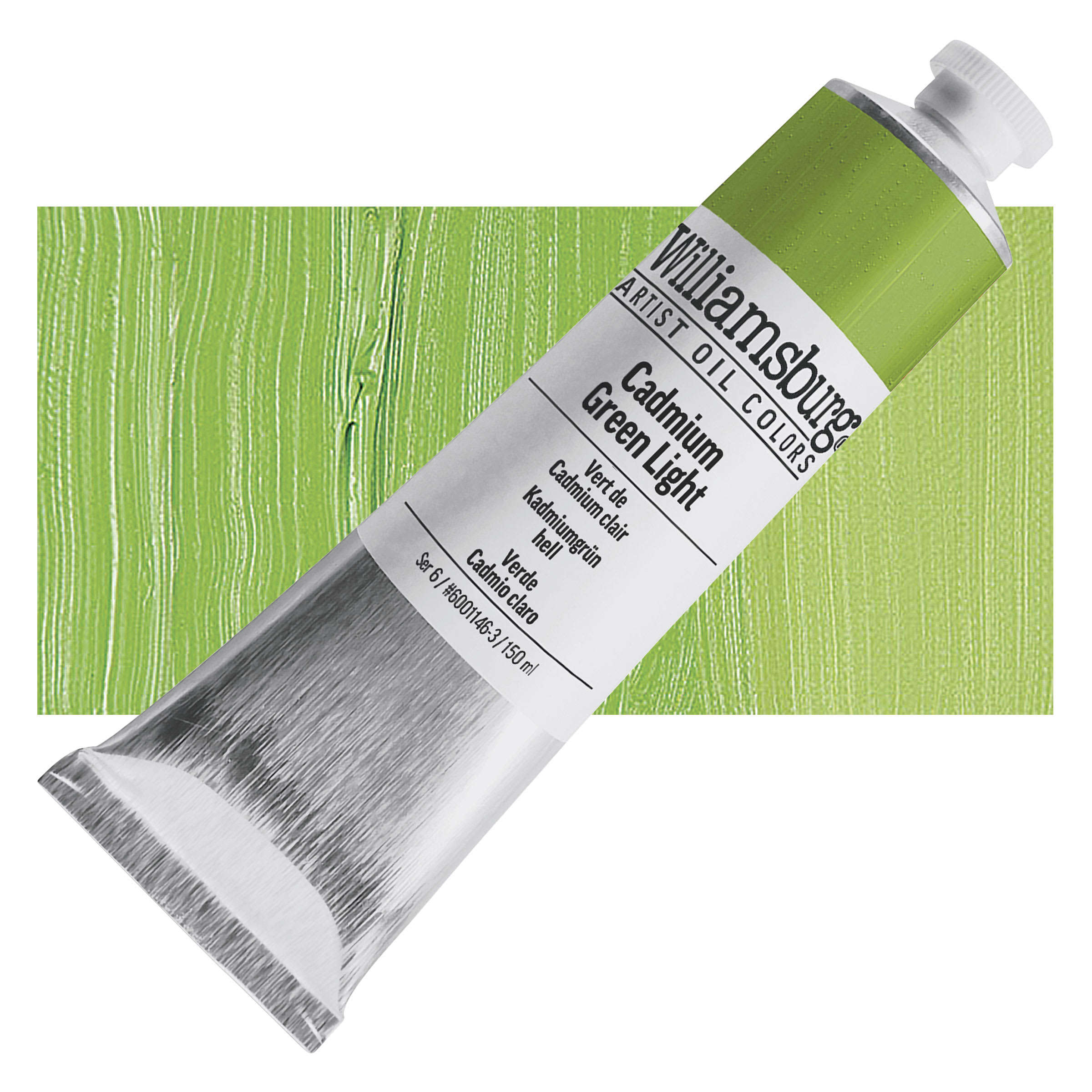 Williamsburg Handmade Oil Paint - Cadmium Green Light, 150 ml tube