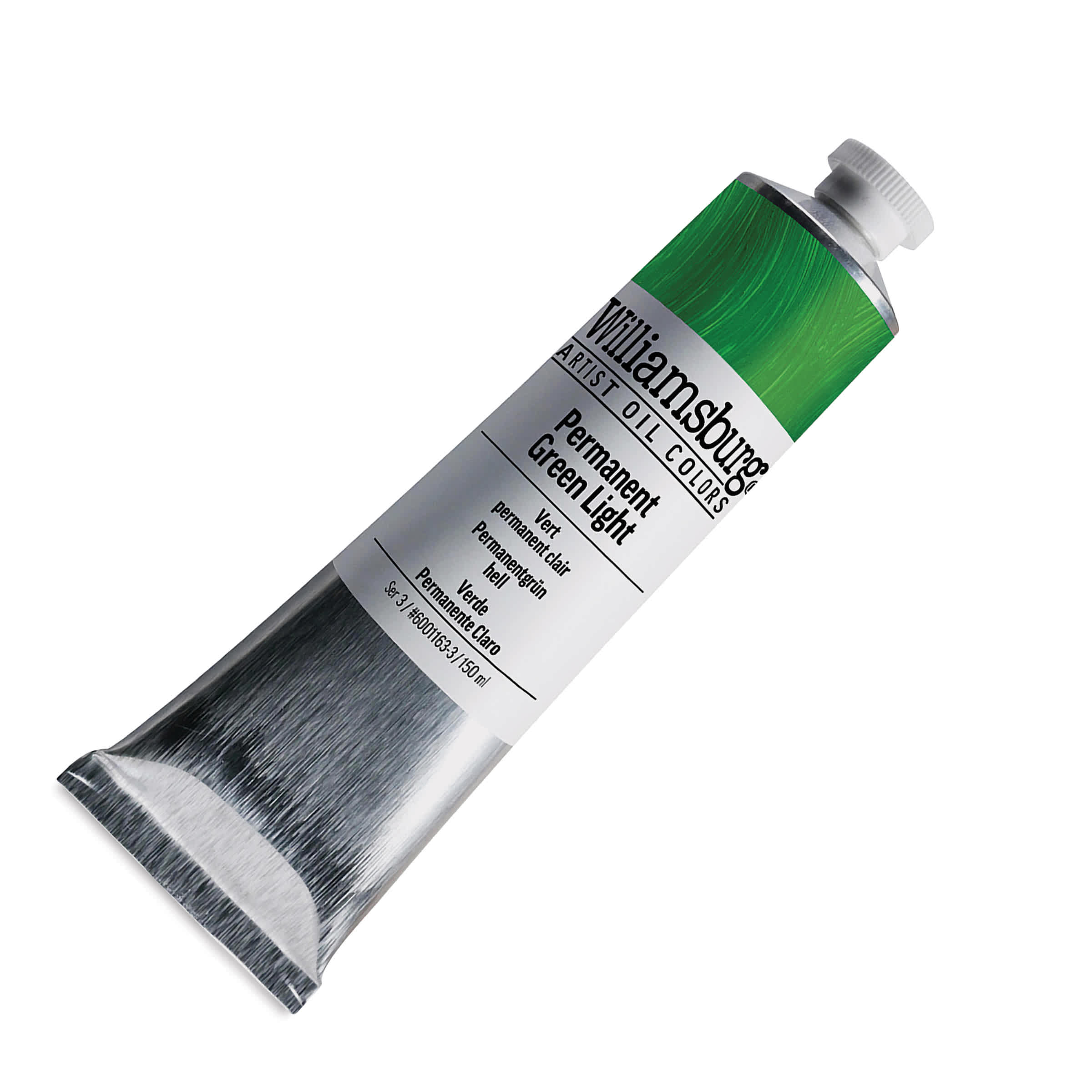 Williamsburg Handmade Oil Paint - Permanent Green Light, 150 ml tube