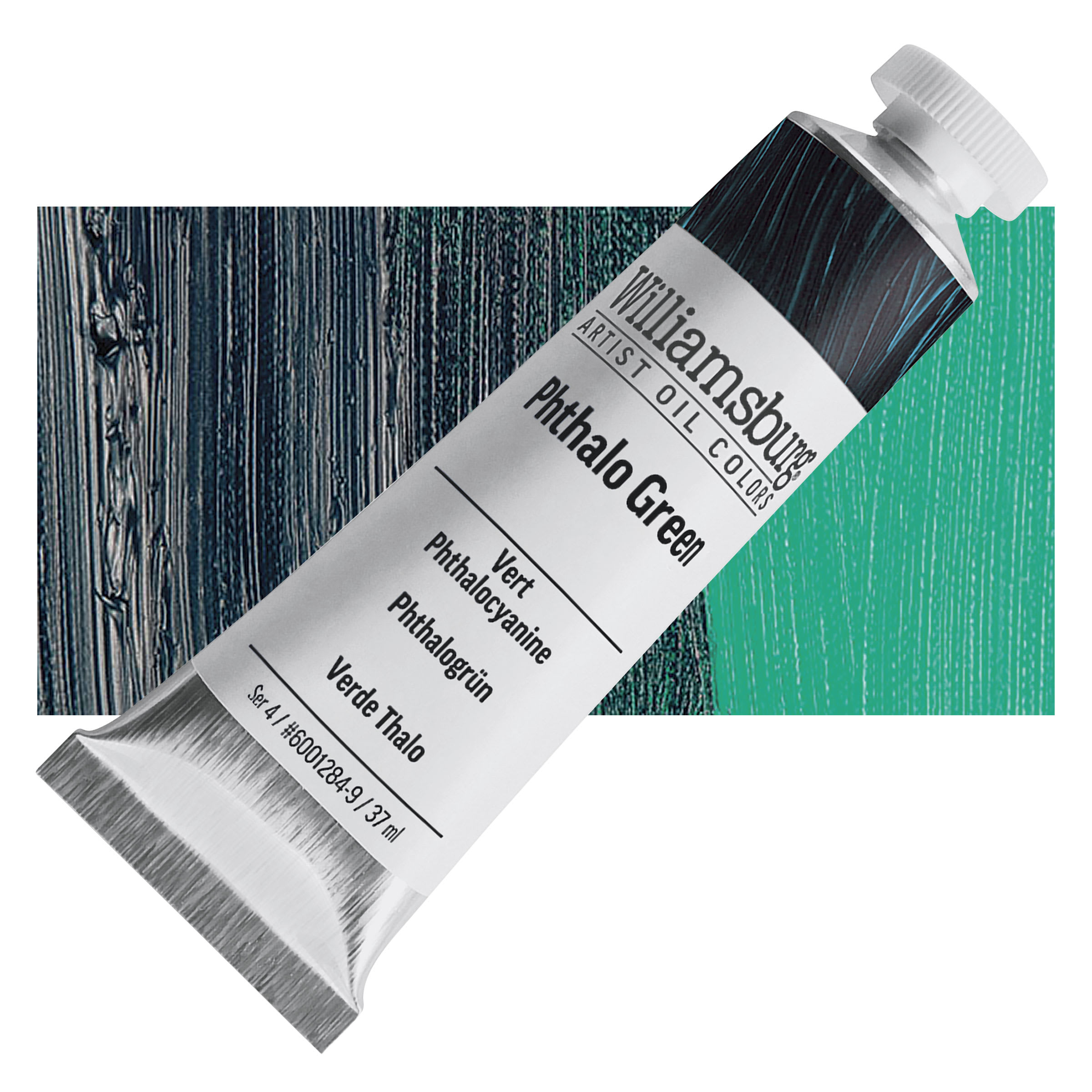 Williamsburg Handmade Oil Paint - Phthalo Green, 37 ml tube