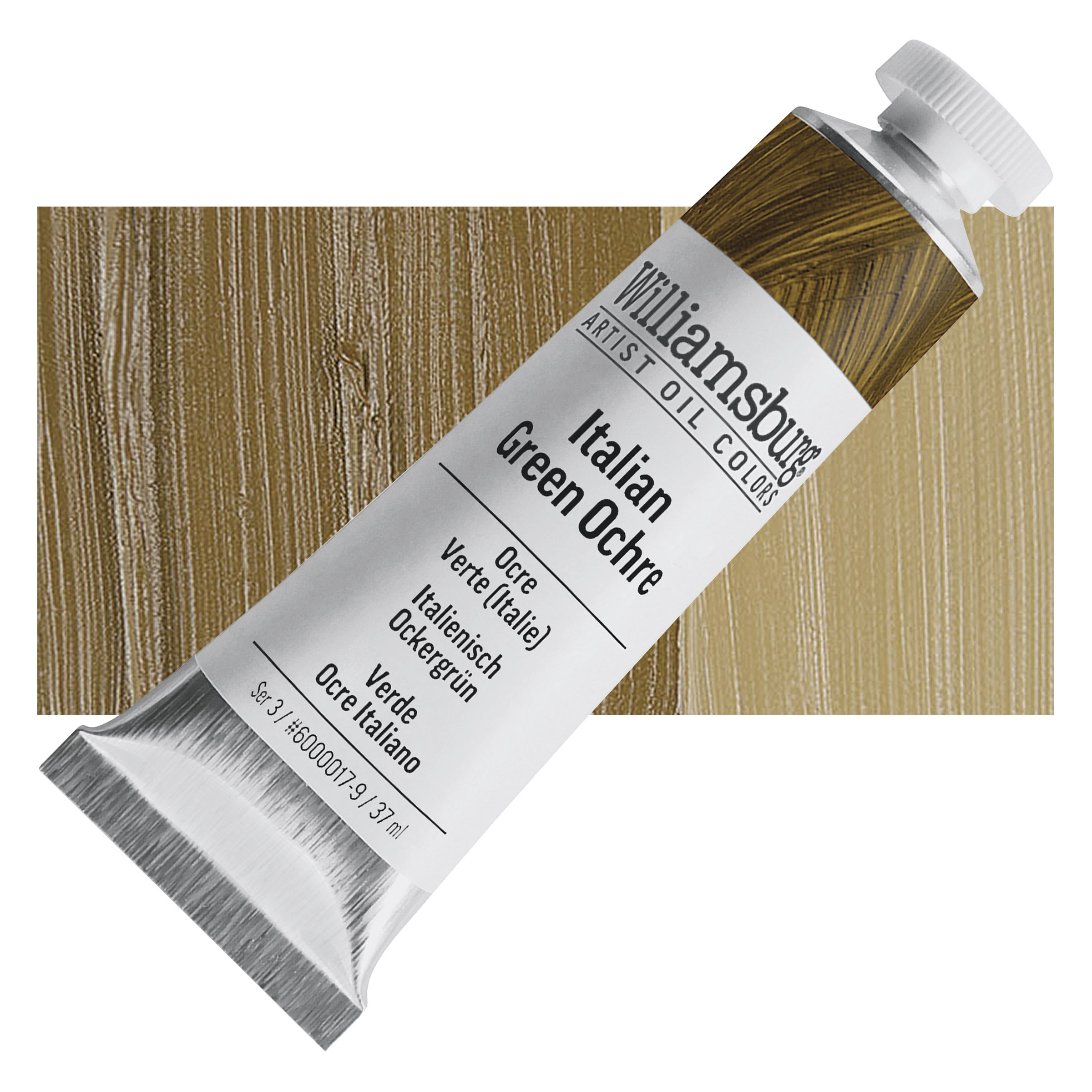 Williamsburg Handmade Oil Paint - Italian Green Ochre, 37 ml tube