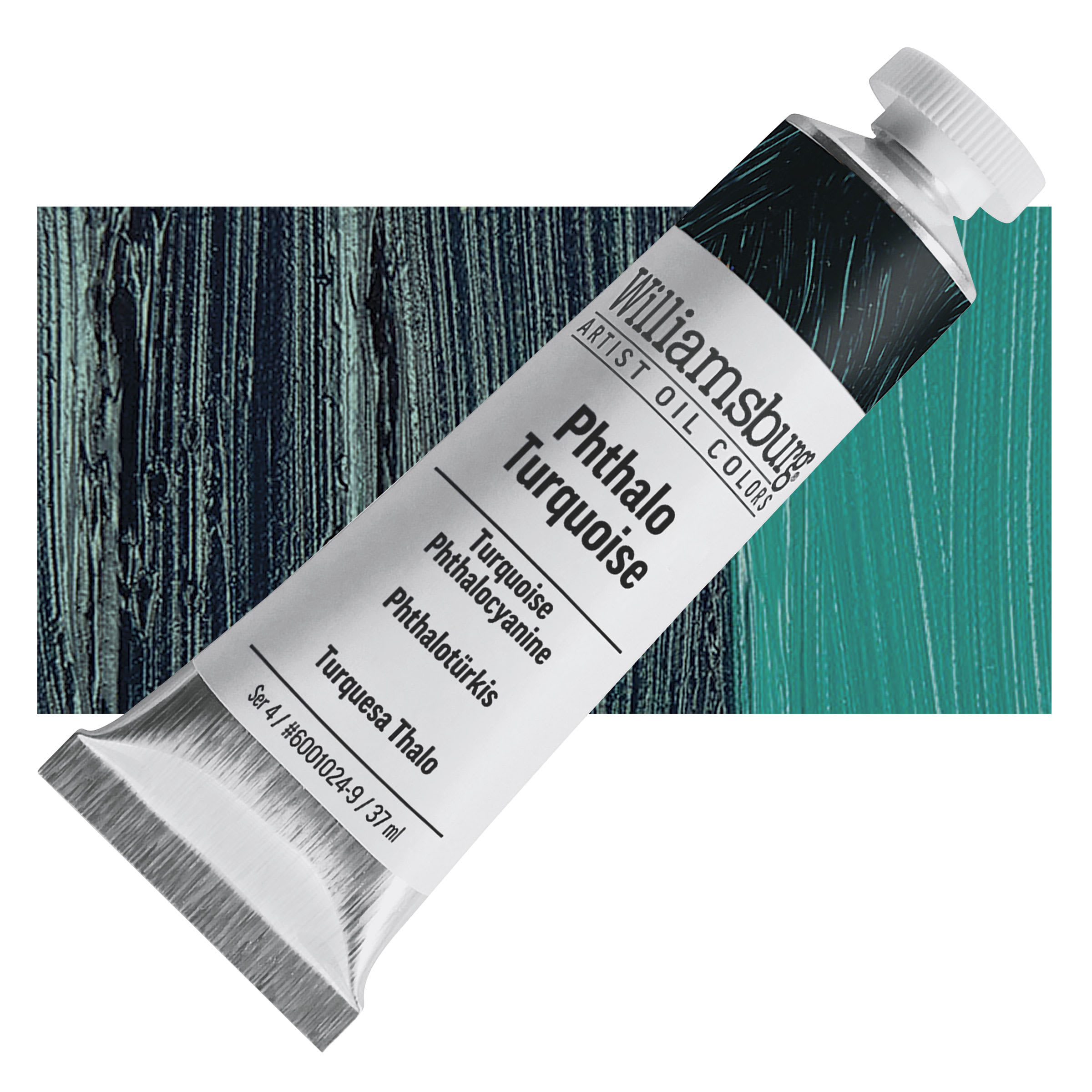 Williamsburg Handmade Oil Paint - Phthalo Turquoise, 37 ml tube