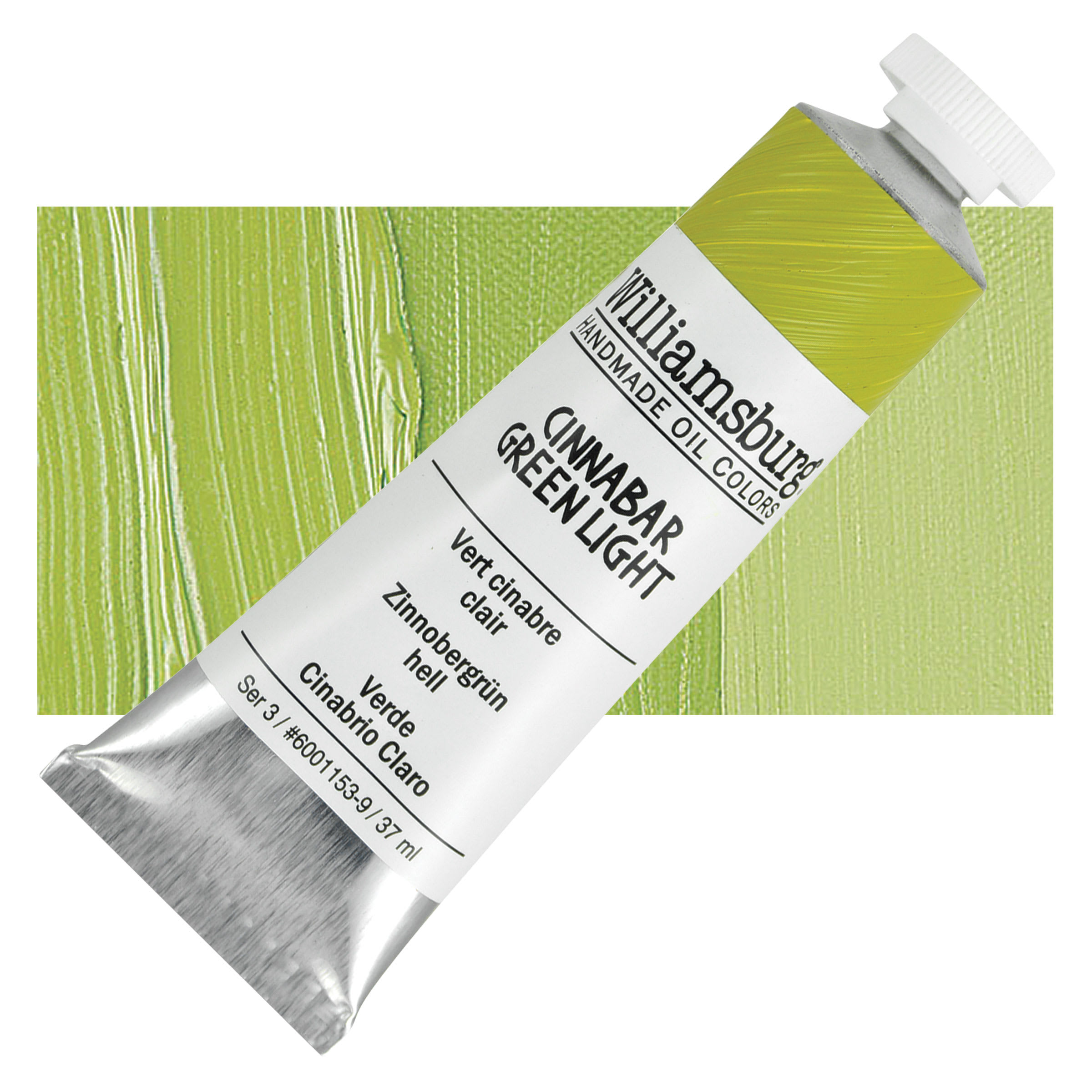 Williamsburg Handmade Oil Paints - Cinnabar Green Light, 37 ml tube
