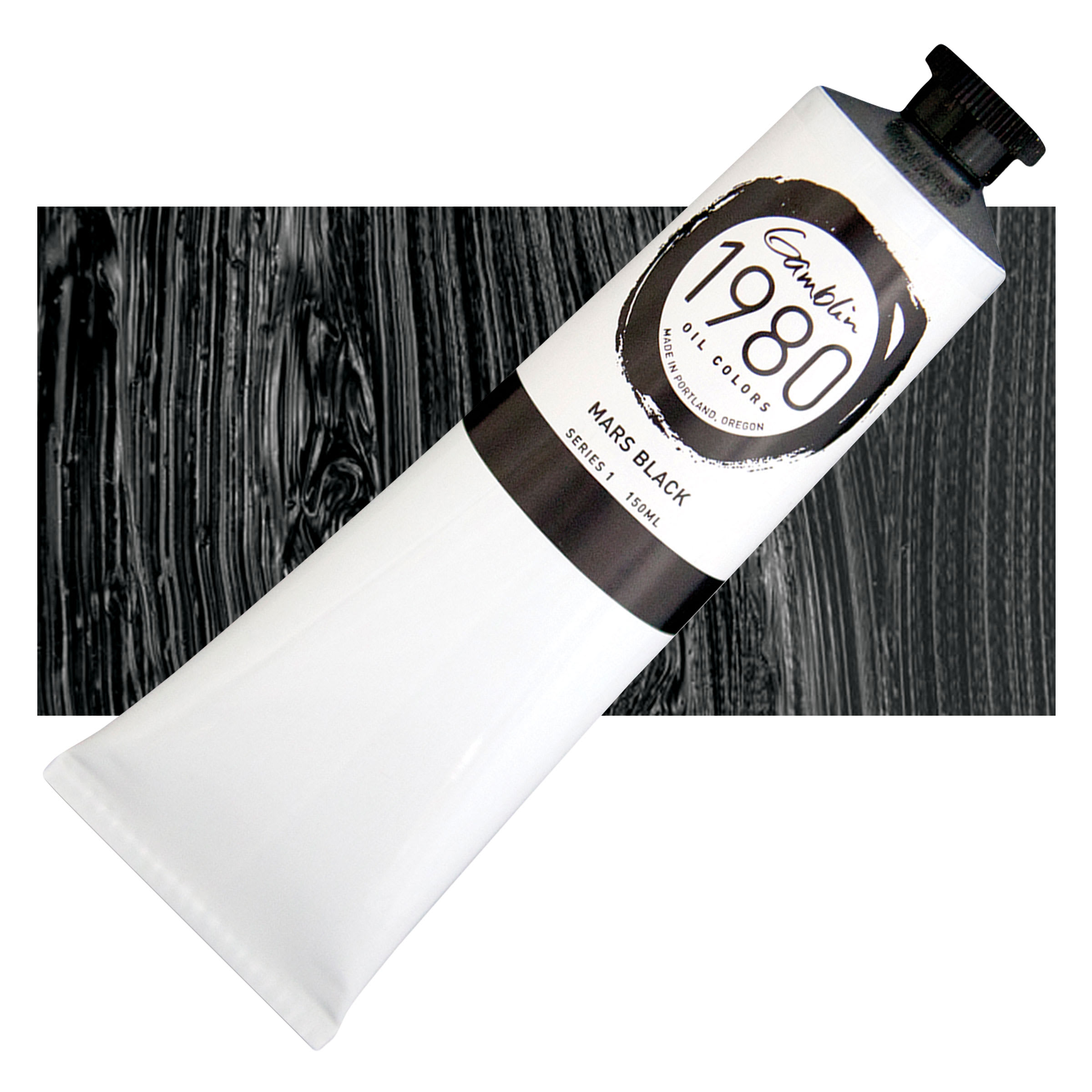 Gamblin 1980 Oils - Mars Black, 150 ml tube