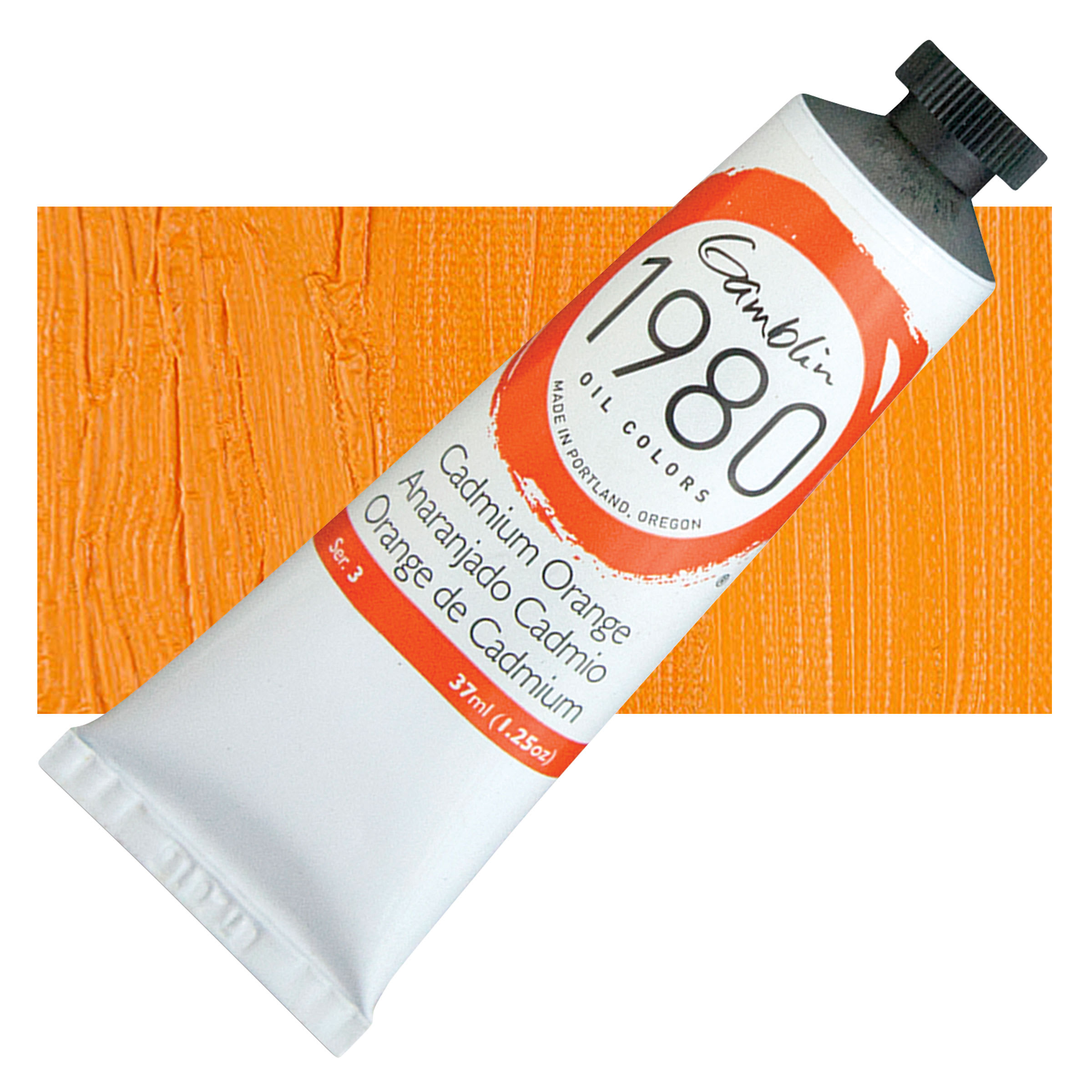 Gamblin 1980 Oils - Cadmium Orange, 37 ml tube