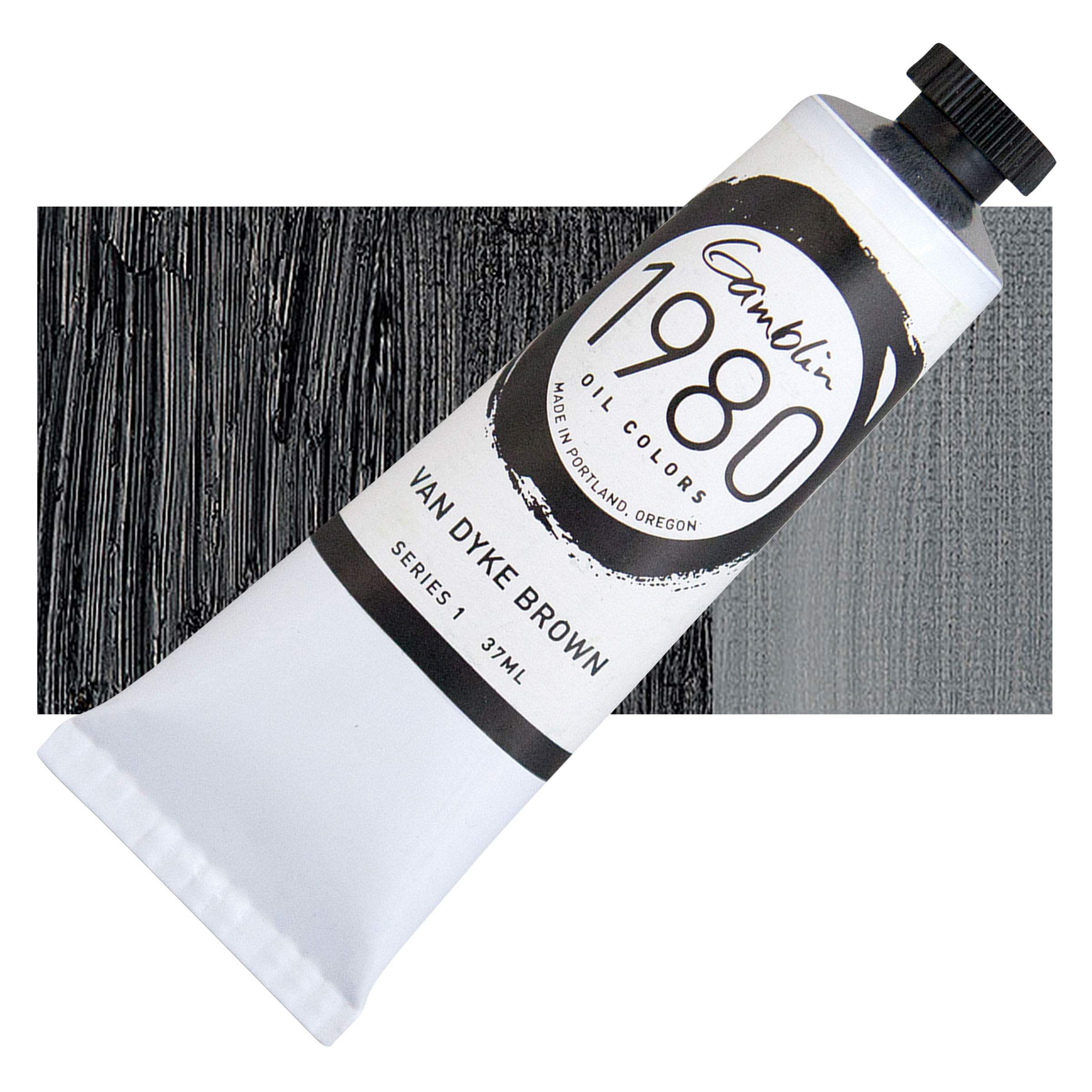 Gamblin 1980 Oil Color, 37 ml Paint in Van Dyke Brown | 37 fl oz
