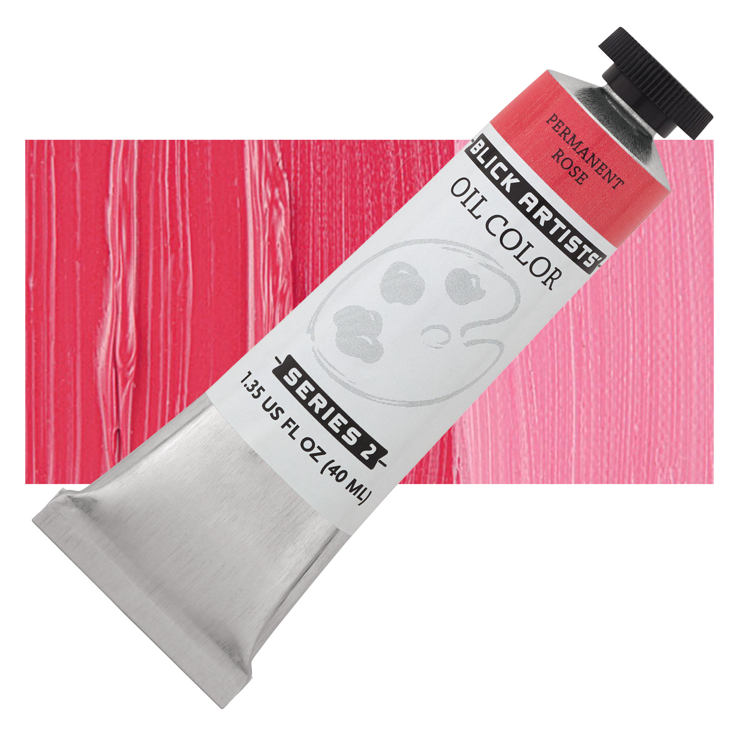 Blick Artists' Oil Color - Permanent Rose, 40 ml tube