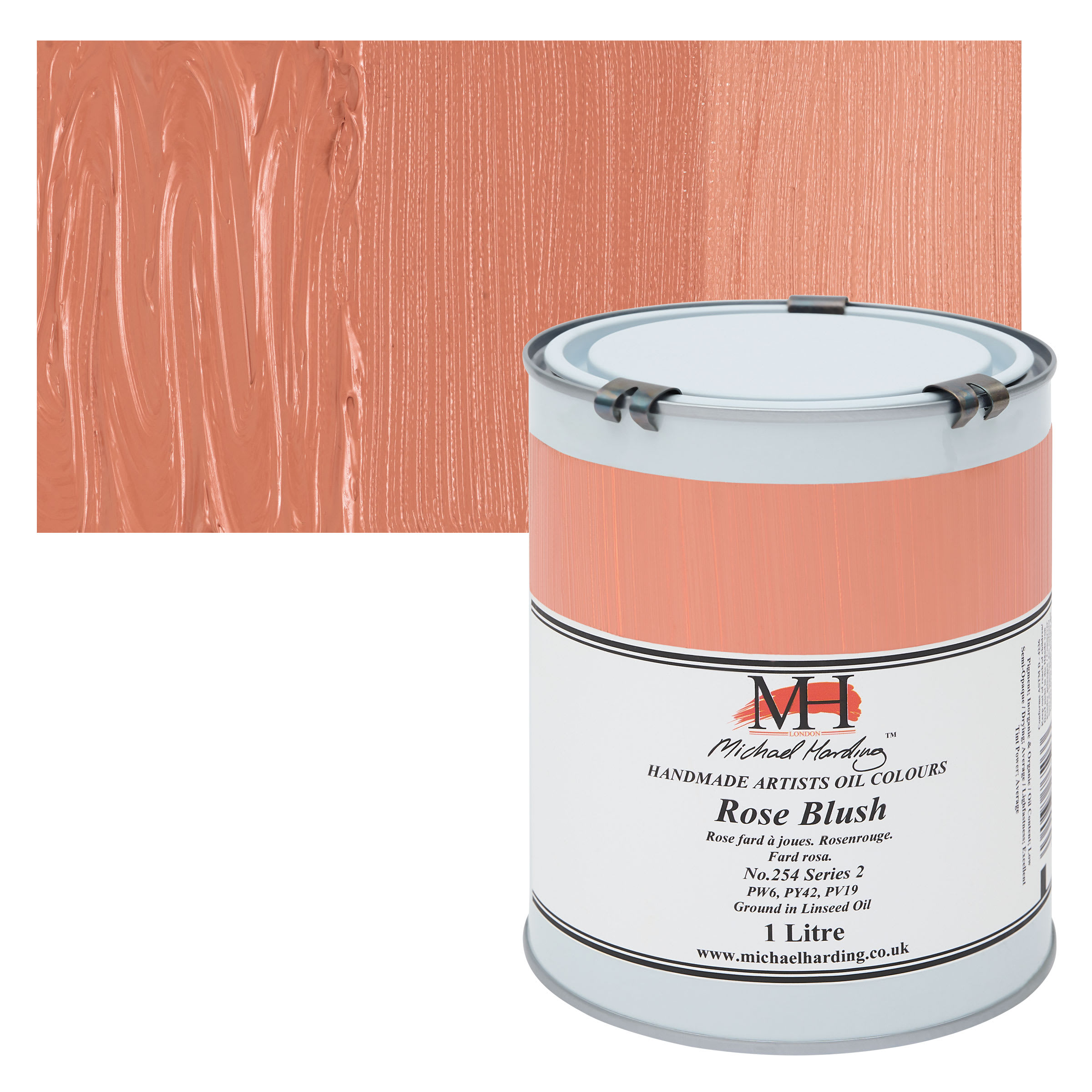 Michael Harding Artists Oil Color - Rose Blush, 1 Liter