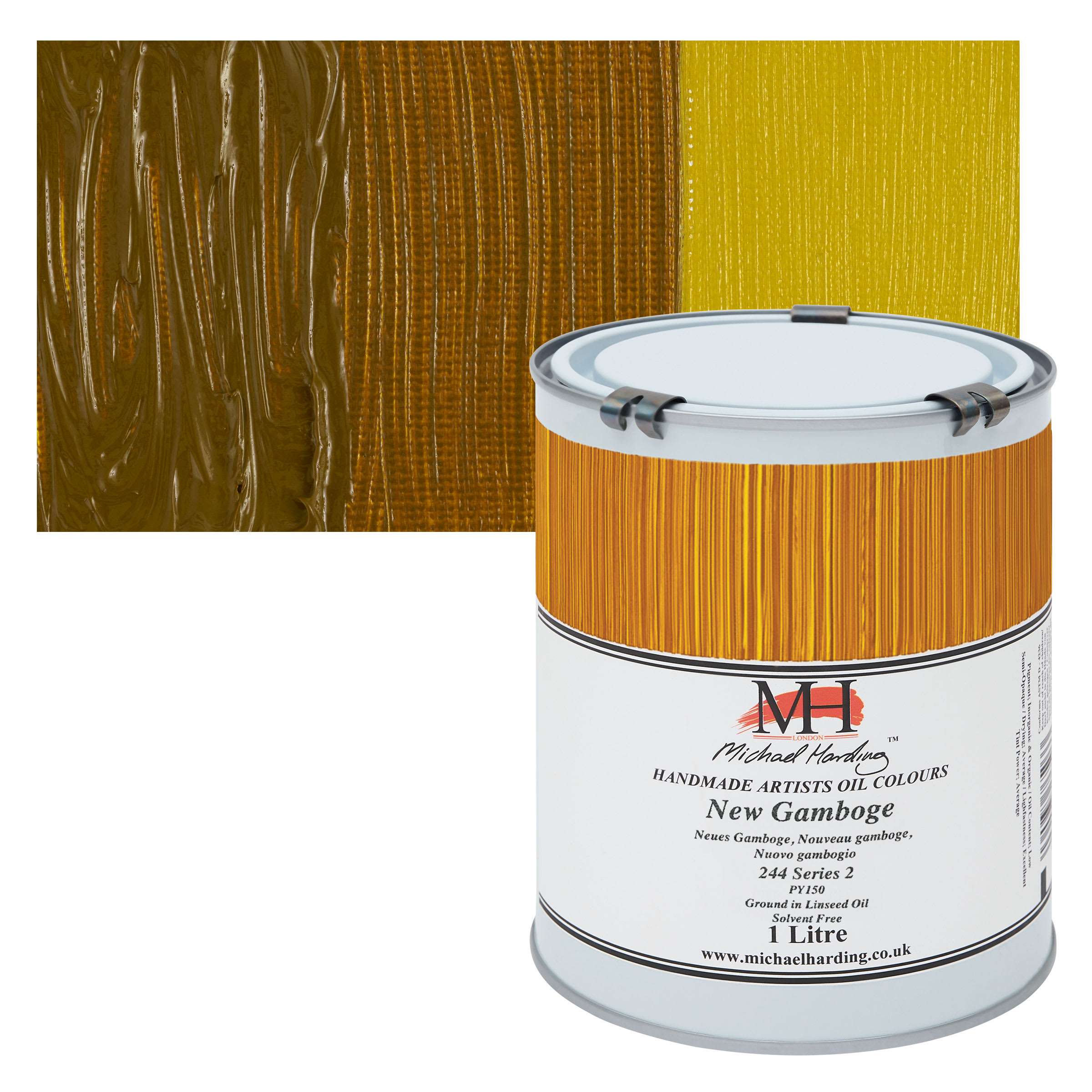 Michael Harding Artists Oil Color - New Gamboge, 1 Liter