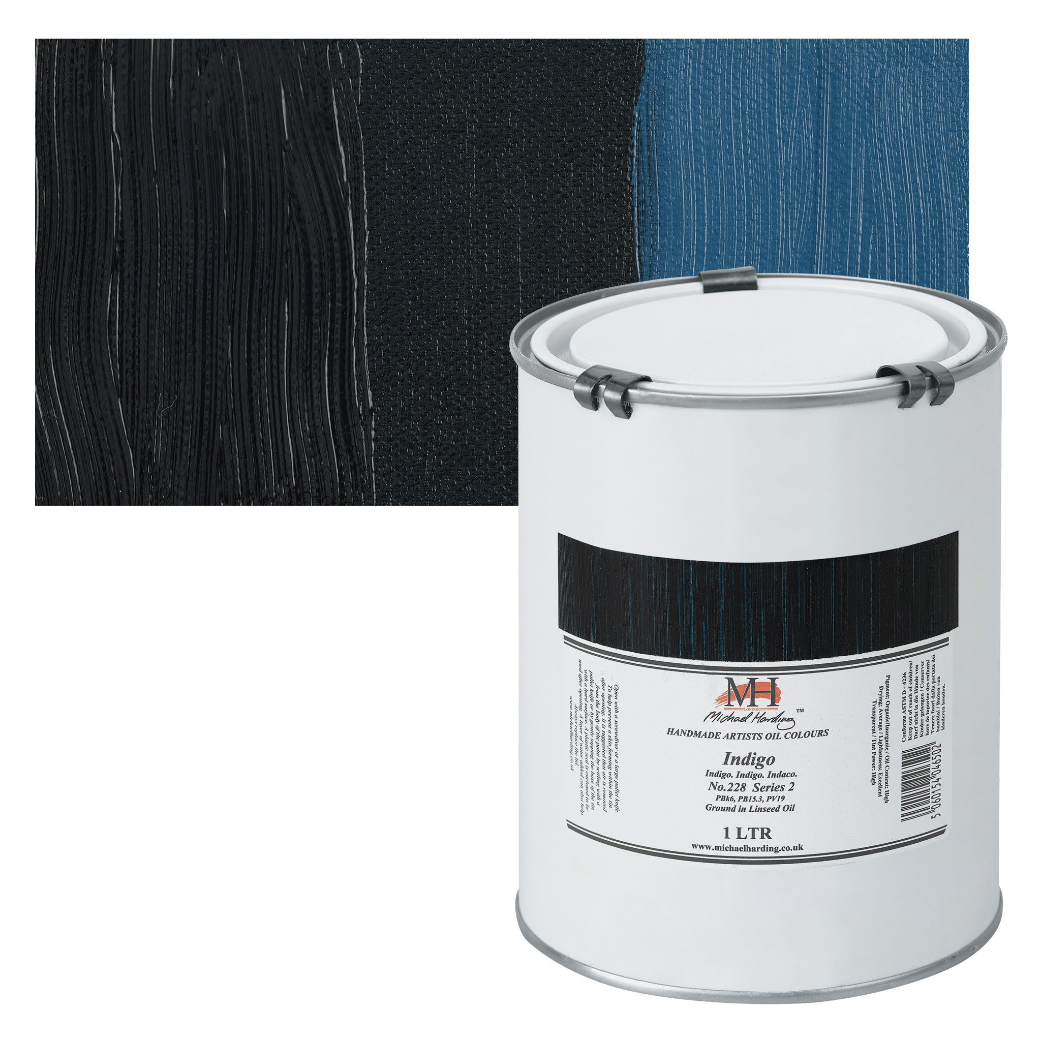 Michael Harding Artists Oil Color - Indigo, 1 Liter