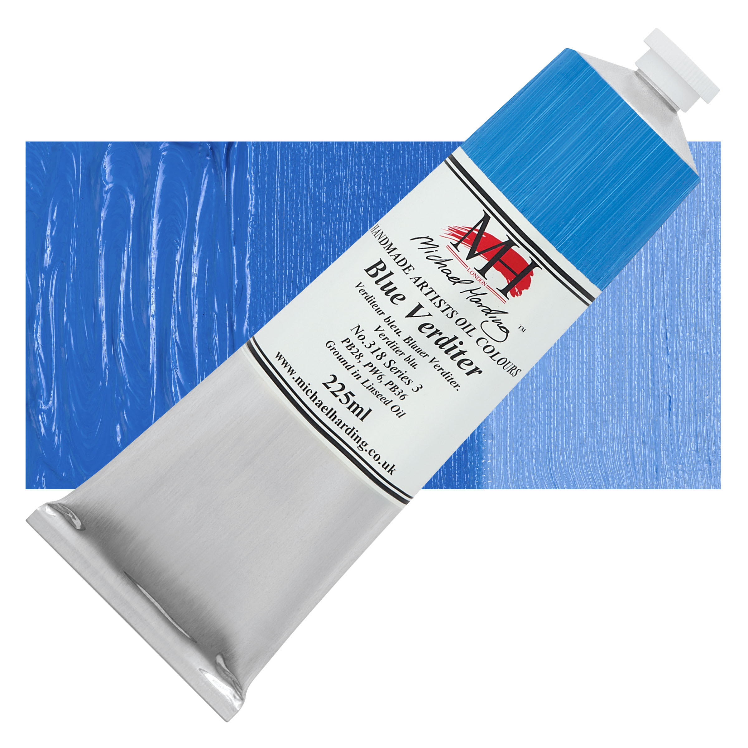 Michael Harding Artists Oil Color - Blue Verditer, 225 ml tube