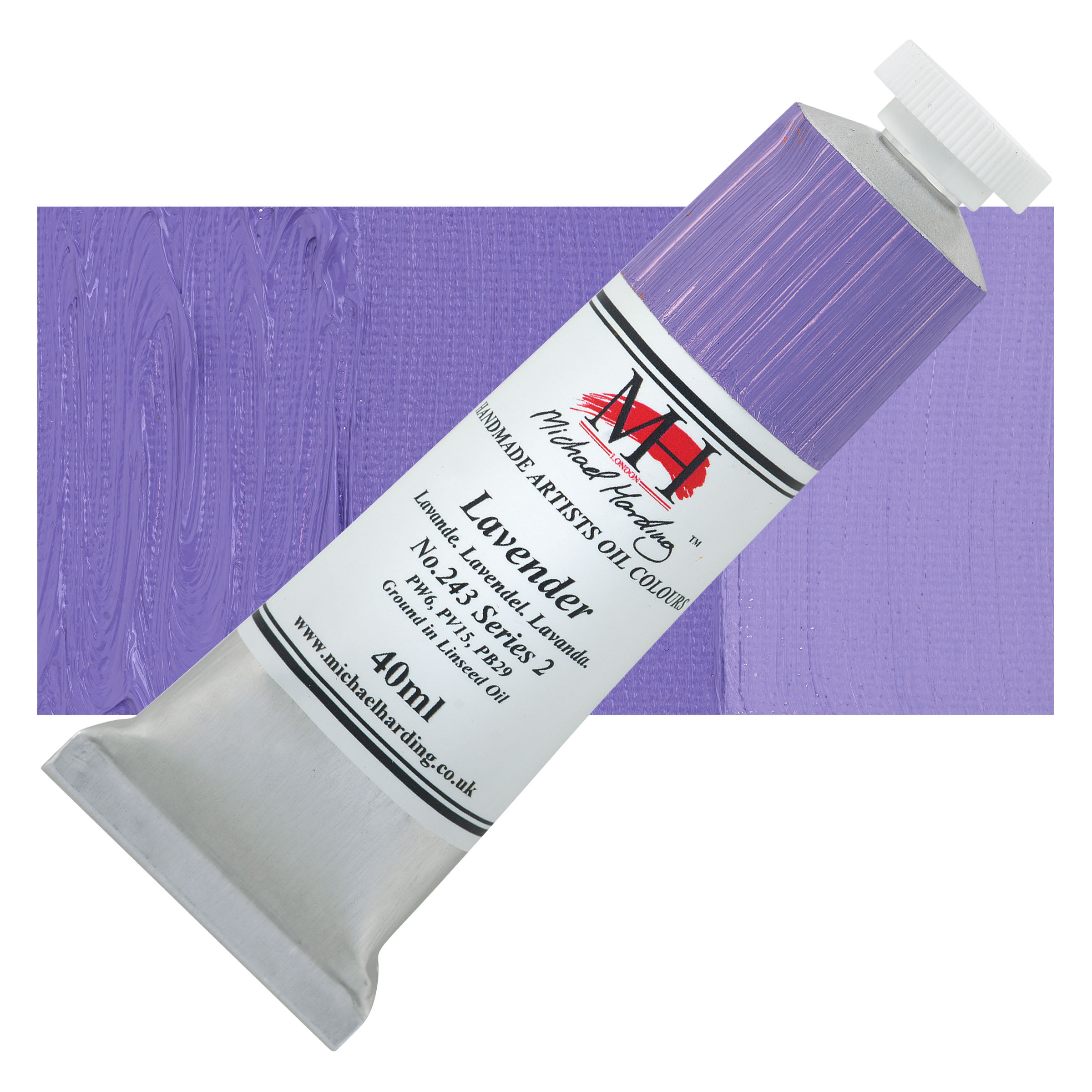 Michael Harding Artists Oil Color - Lavender, 40 ml tube