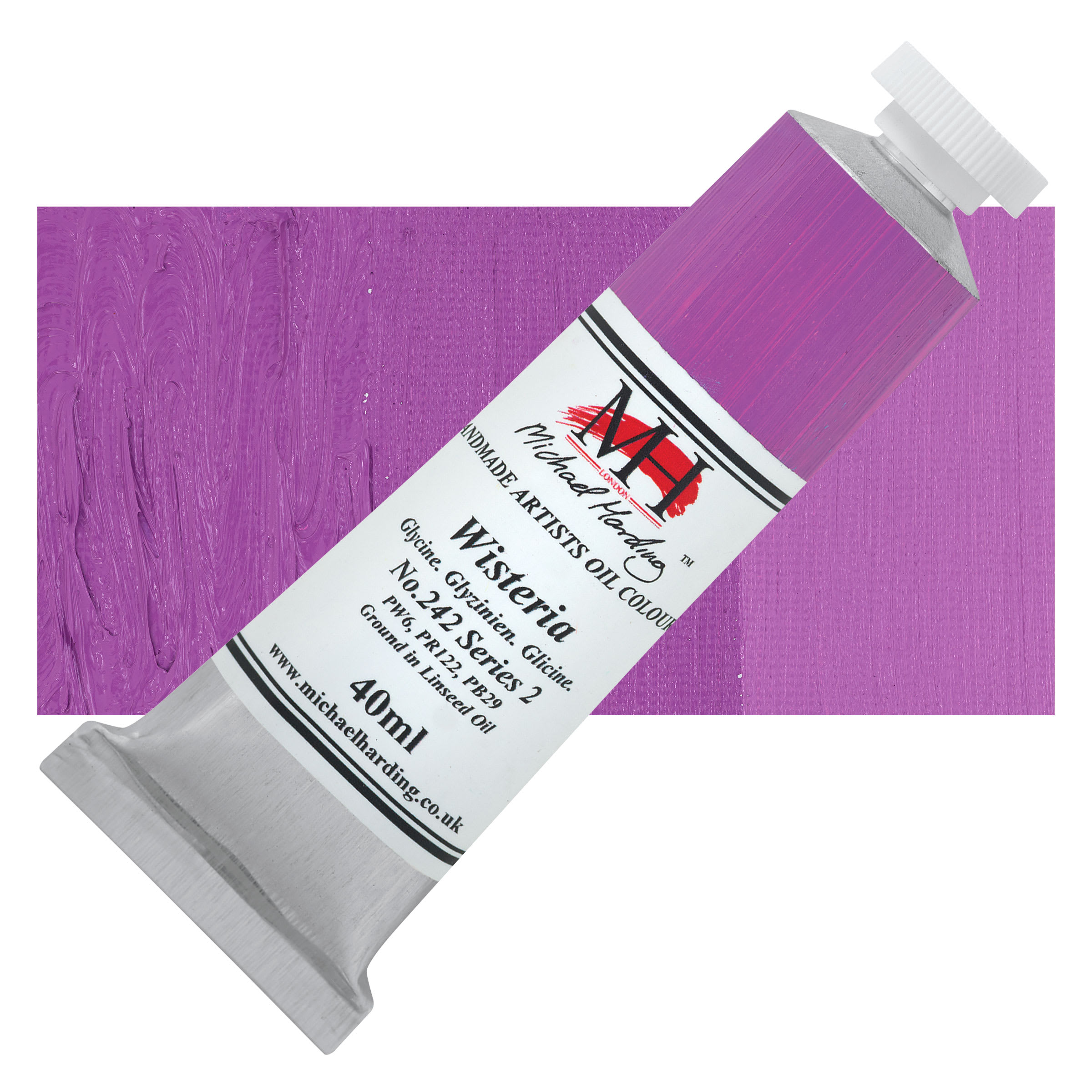 Michael Harding Artists Oil Color - Wisteria, 40 ml tube