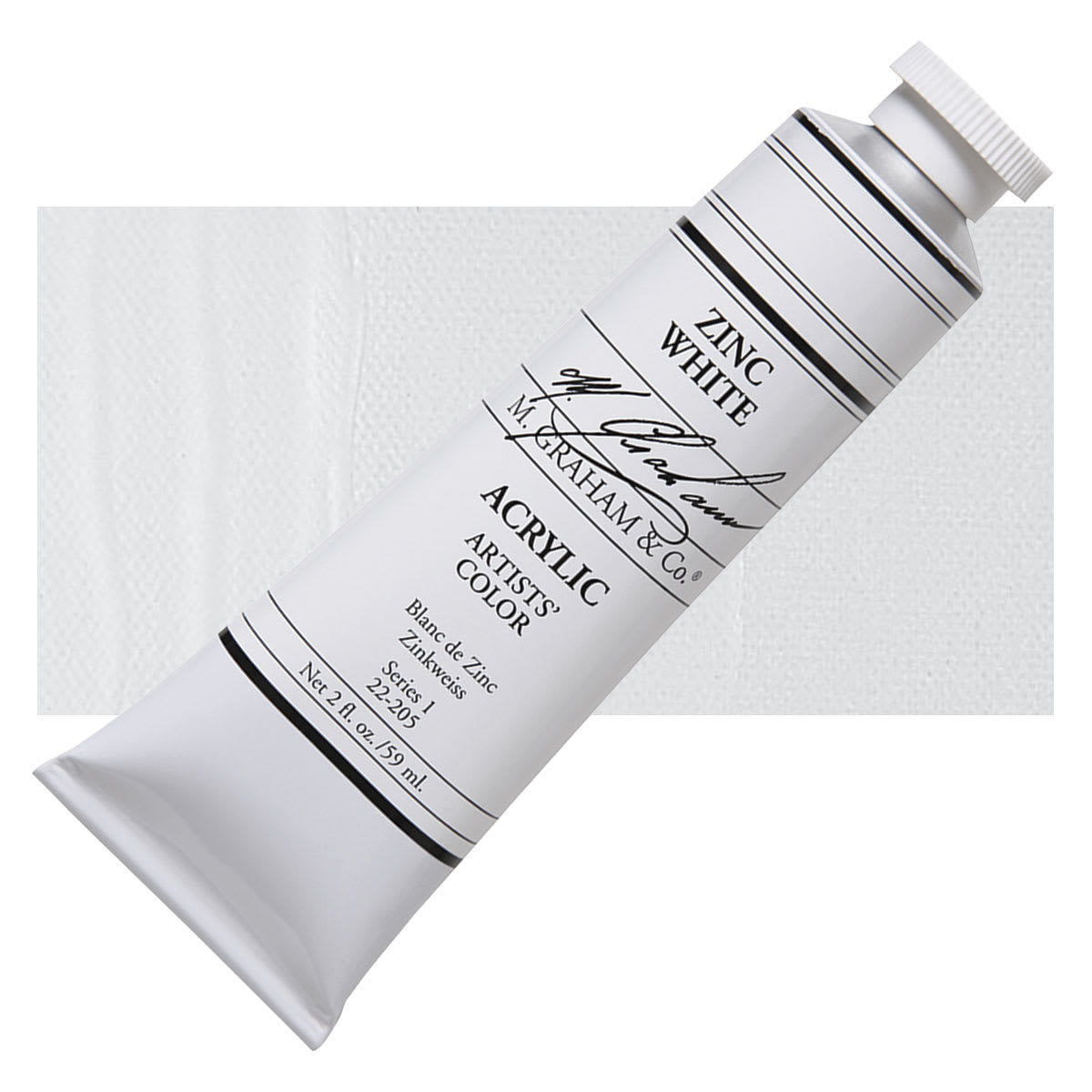 M. Graham Artists' Acrylics - Zinc White, 2 oz tube