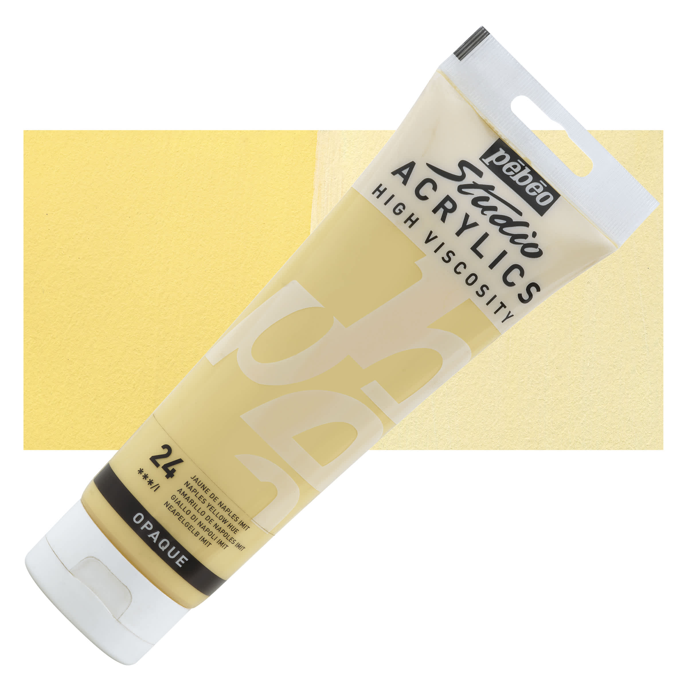 Pebeo High Viscosity Acrylics - Naples Yellow Hue, 250 ml Tube
