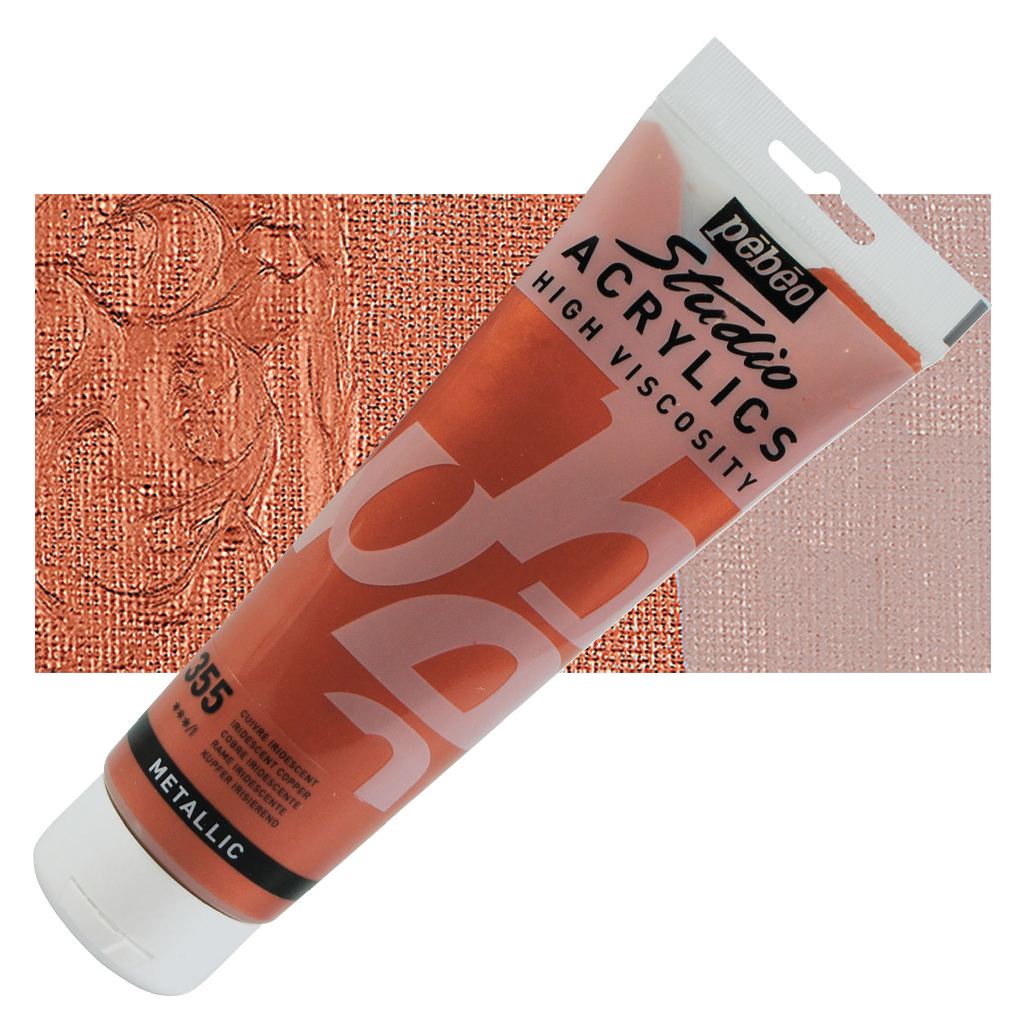 Pebeo High Viscosity Acrylics - Copper, 250 ml, Tube