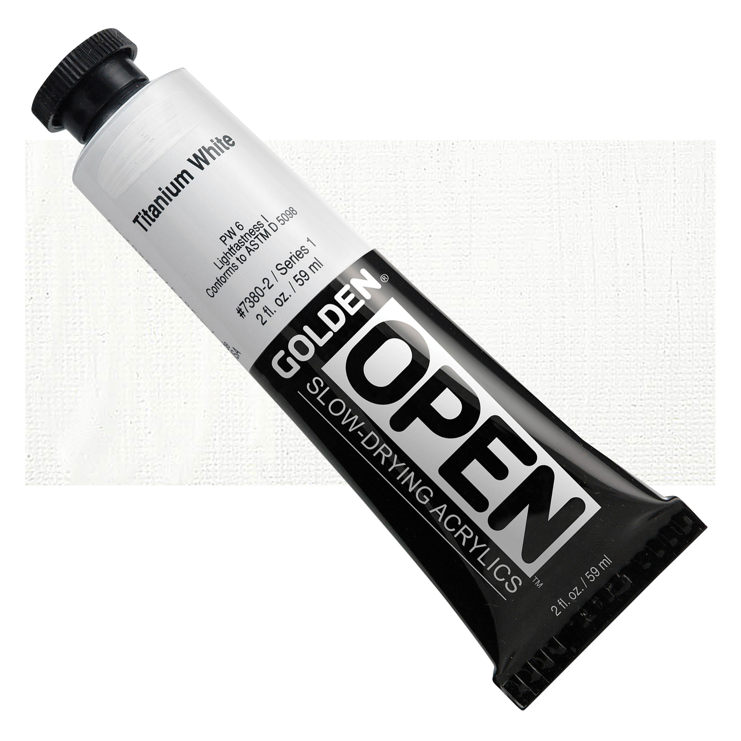 Golden Open Acrylics - Titanium White, 2 oz Tube