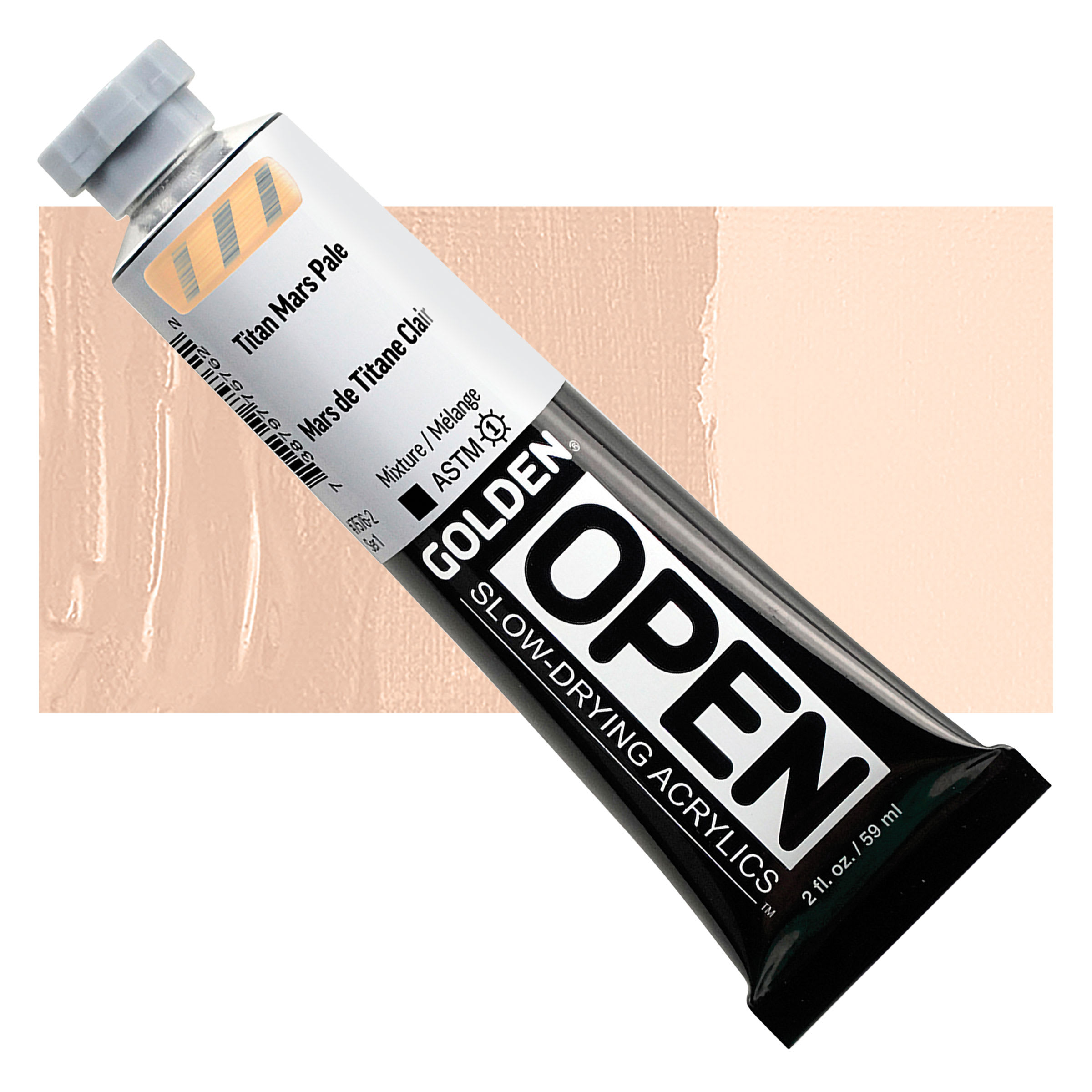 Golden Open Acrylics - Titan Mars Pale, 2 oz Tube