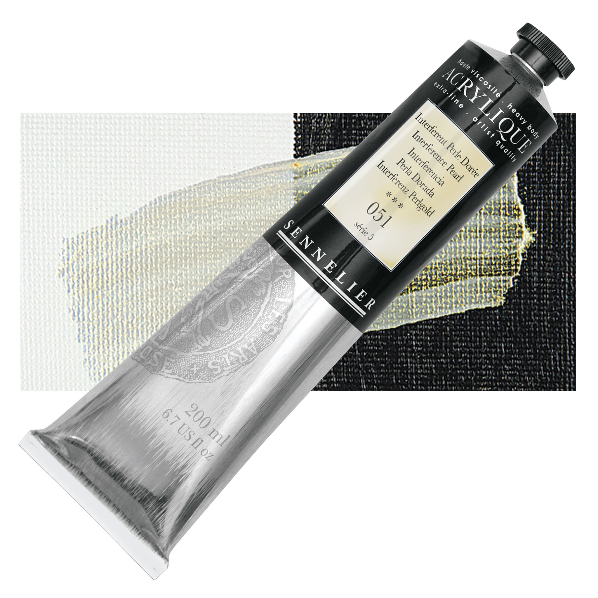 Sennelier Extra-Fine Artist Acryliques - Interference Pearl, 200 ml tube