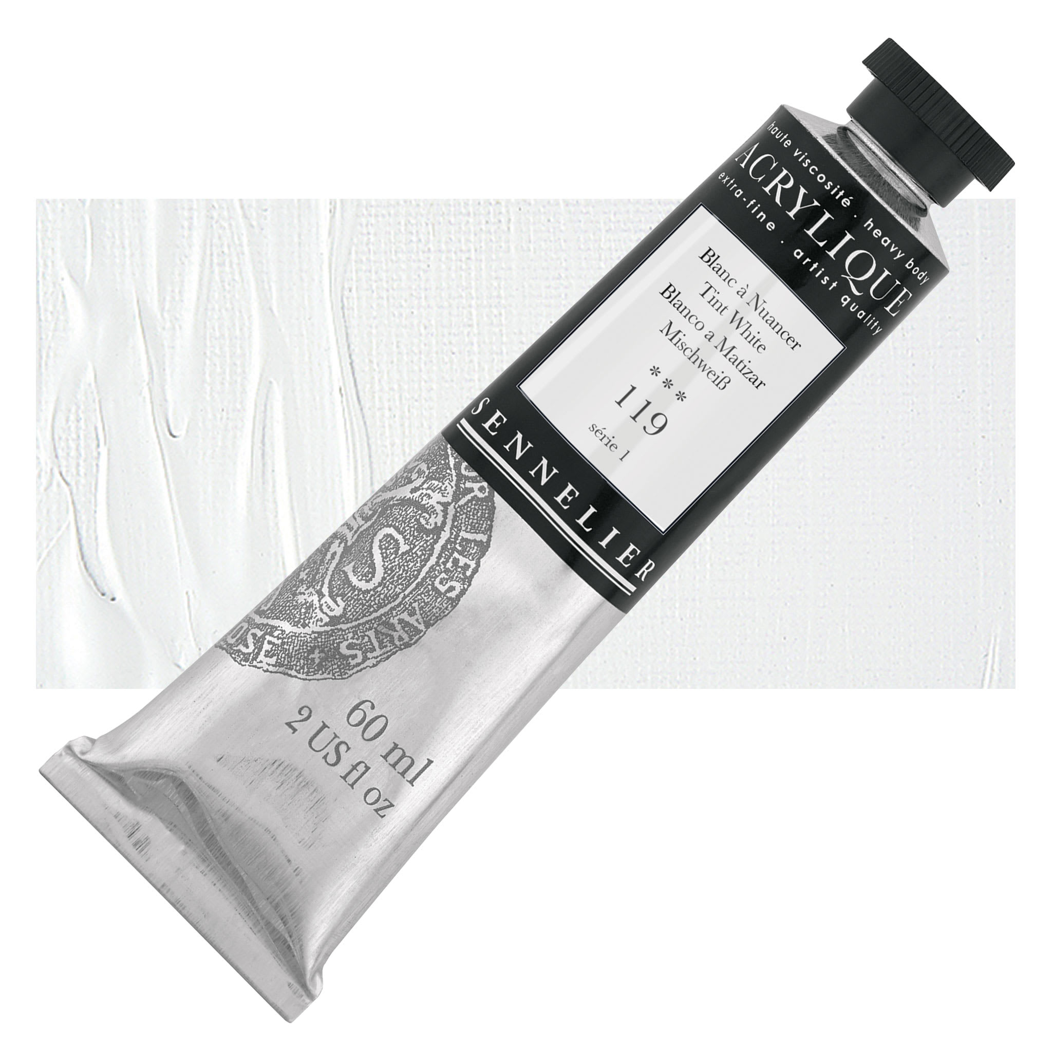 Sennelier Extra-Fine Artist Acryliques - Tint White, 60 ml tube