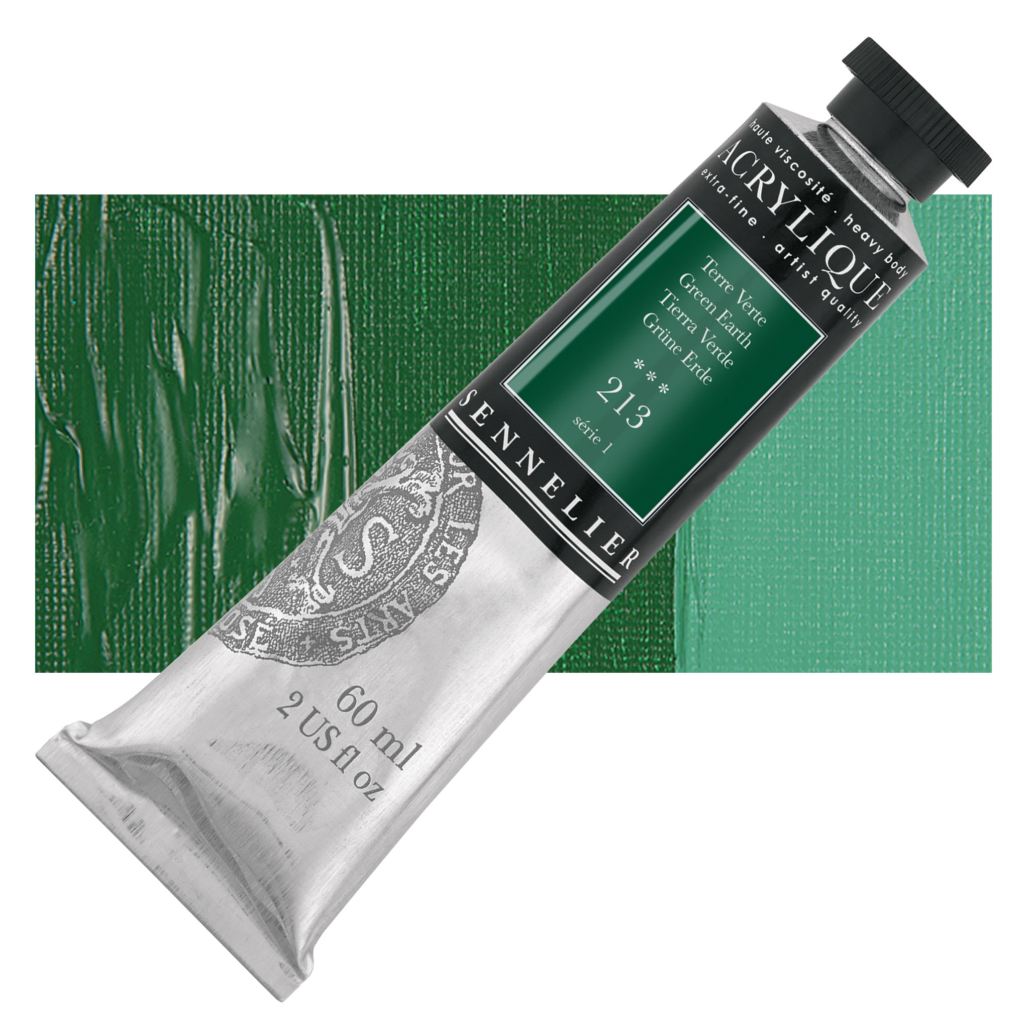 Sennelier Extra-Fine Artist Acryliques - Green Earth, 60 ml tube