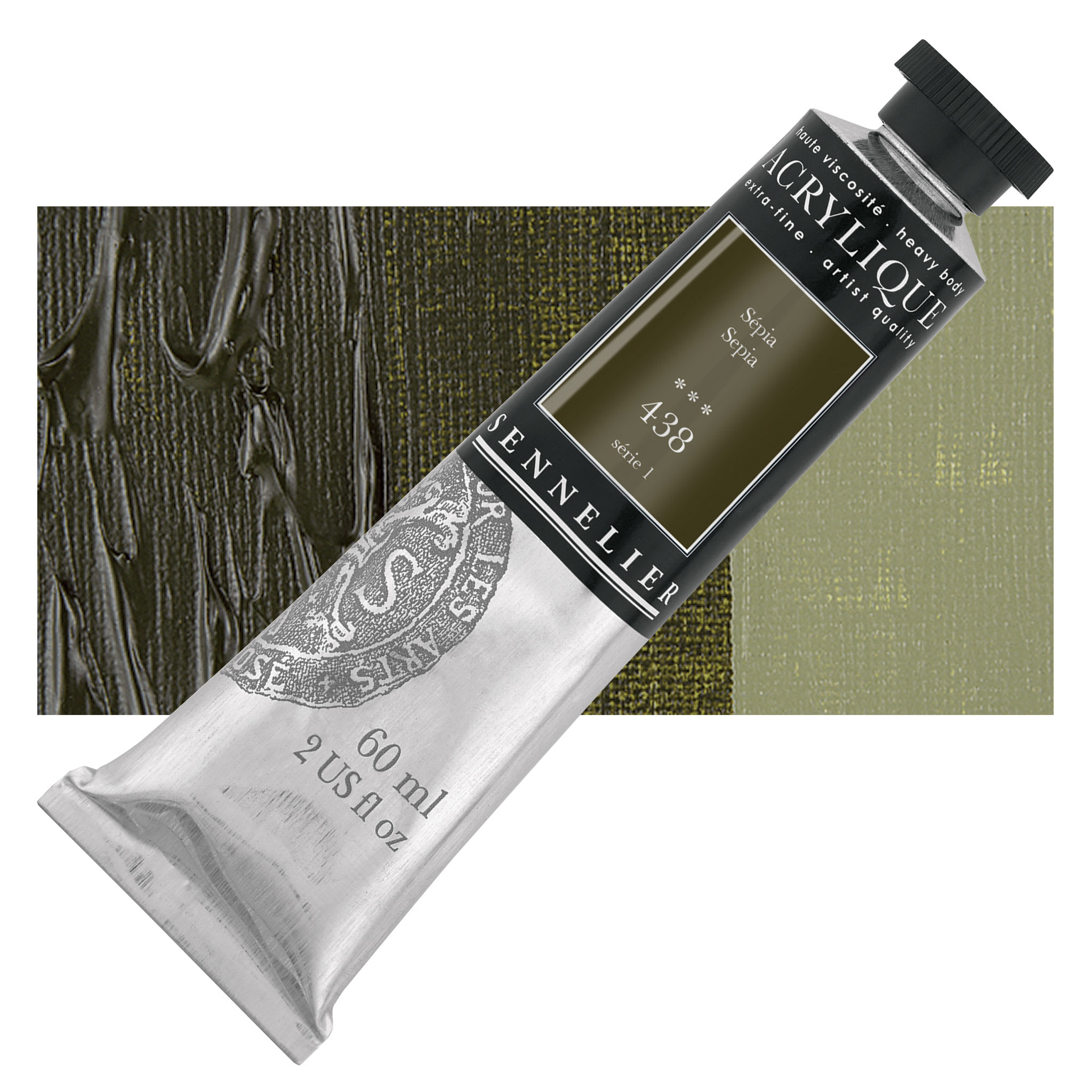 Sennelier Extra-Fine Artist Acryliques - Sepia, 60 ml tube