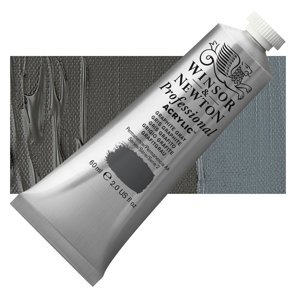 Winsor & Newton Professional Acrylics - Graphite Gray, 60 ml tube