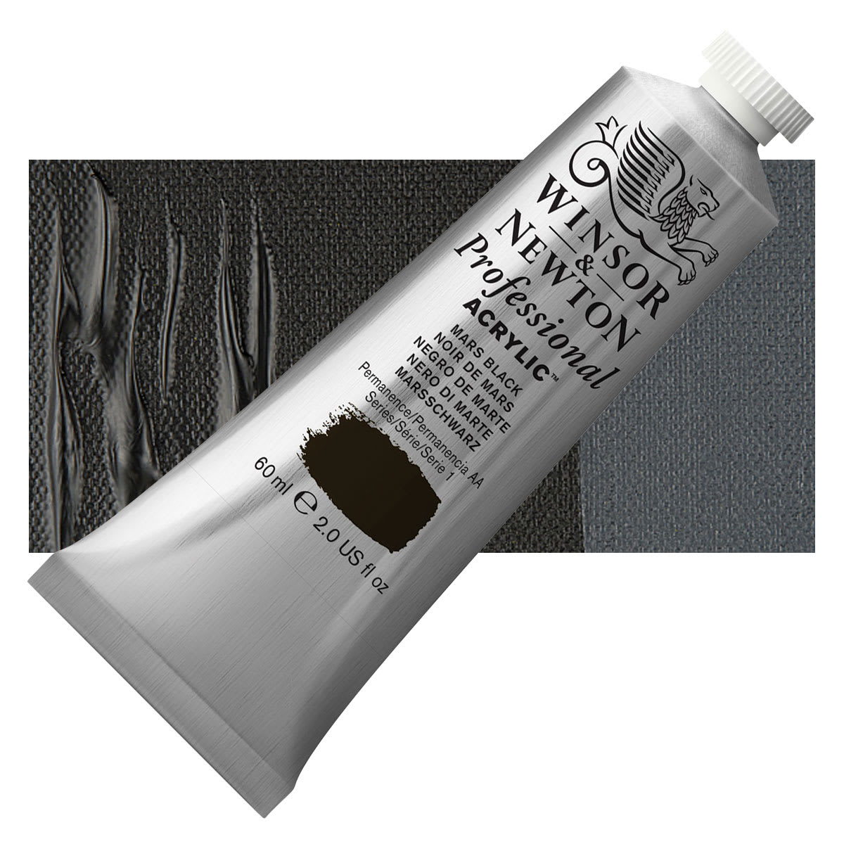 Winsor & Newton Professional Acrylics - Mars Black, 60 ml tube