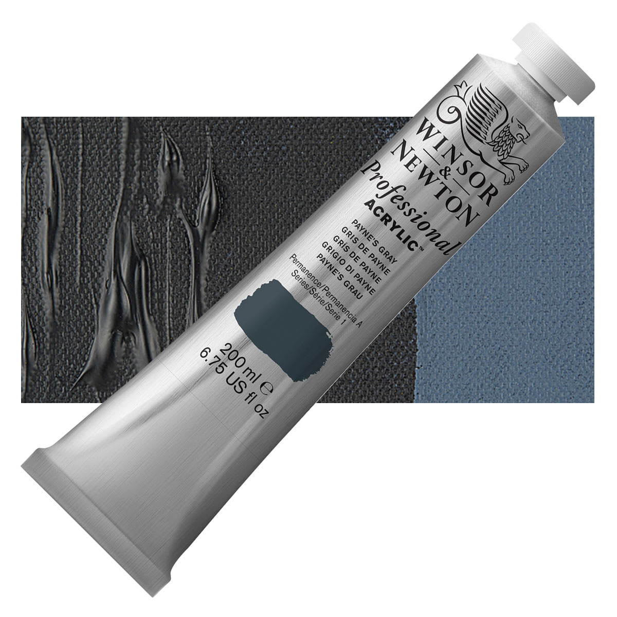 Winsor & Newton Professional Acrylics - Payne's Gray, 200 ml tube