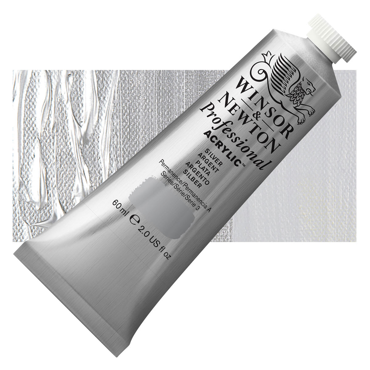 Winsor And Newton Professional Acrylic Colours Silver 60 Ml 617