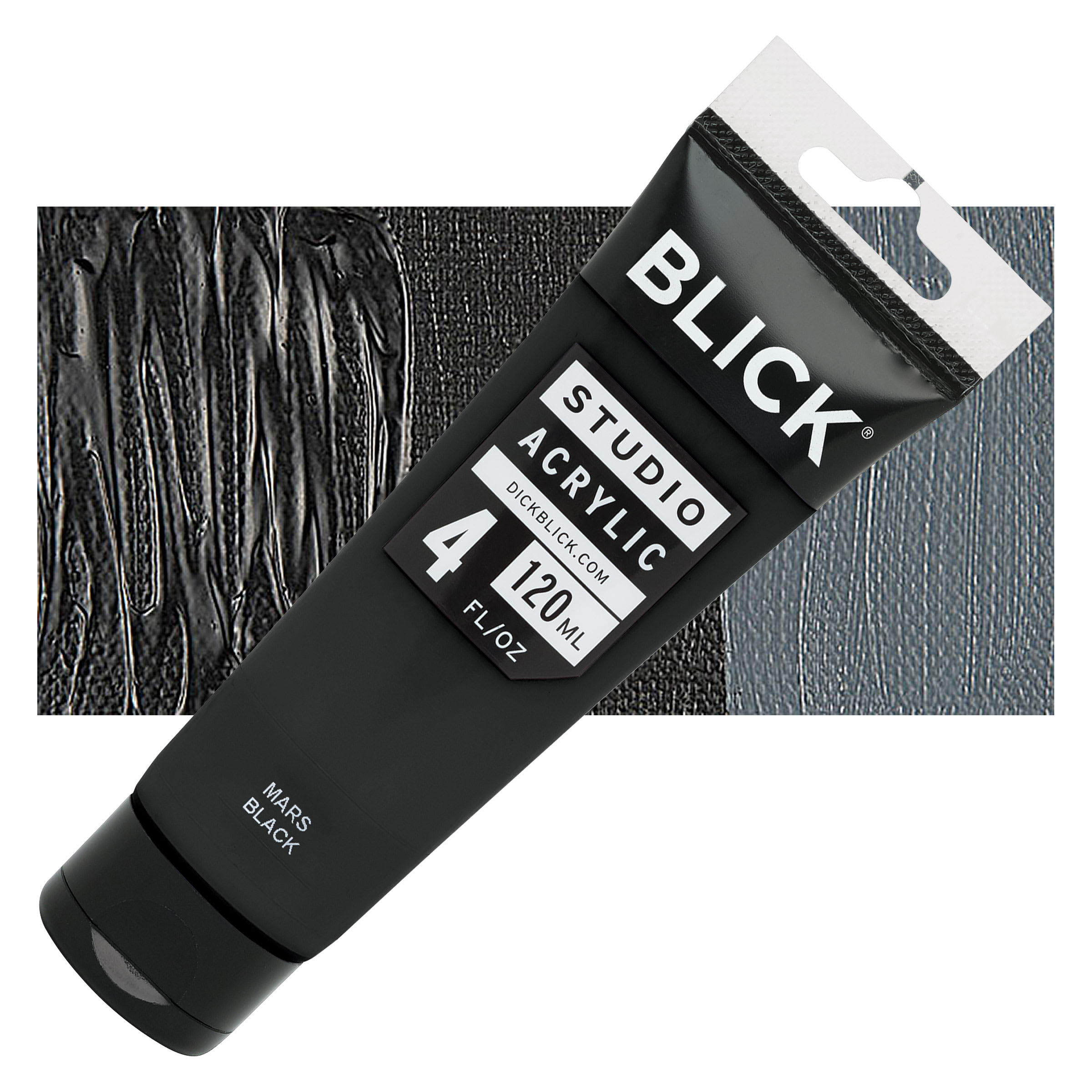 Blick Studio Acrylics - Mars Black, 4 oz tube