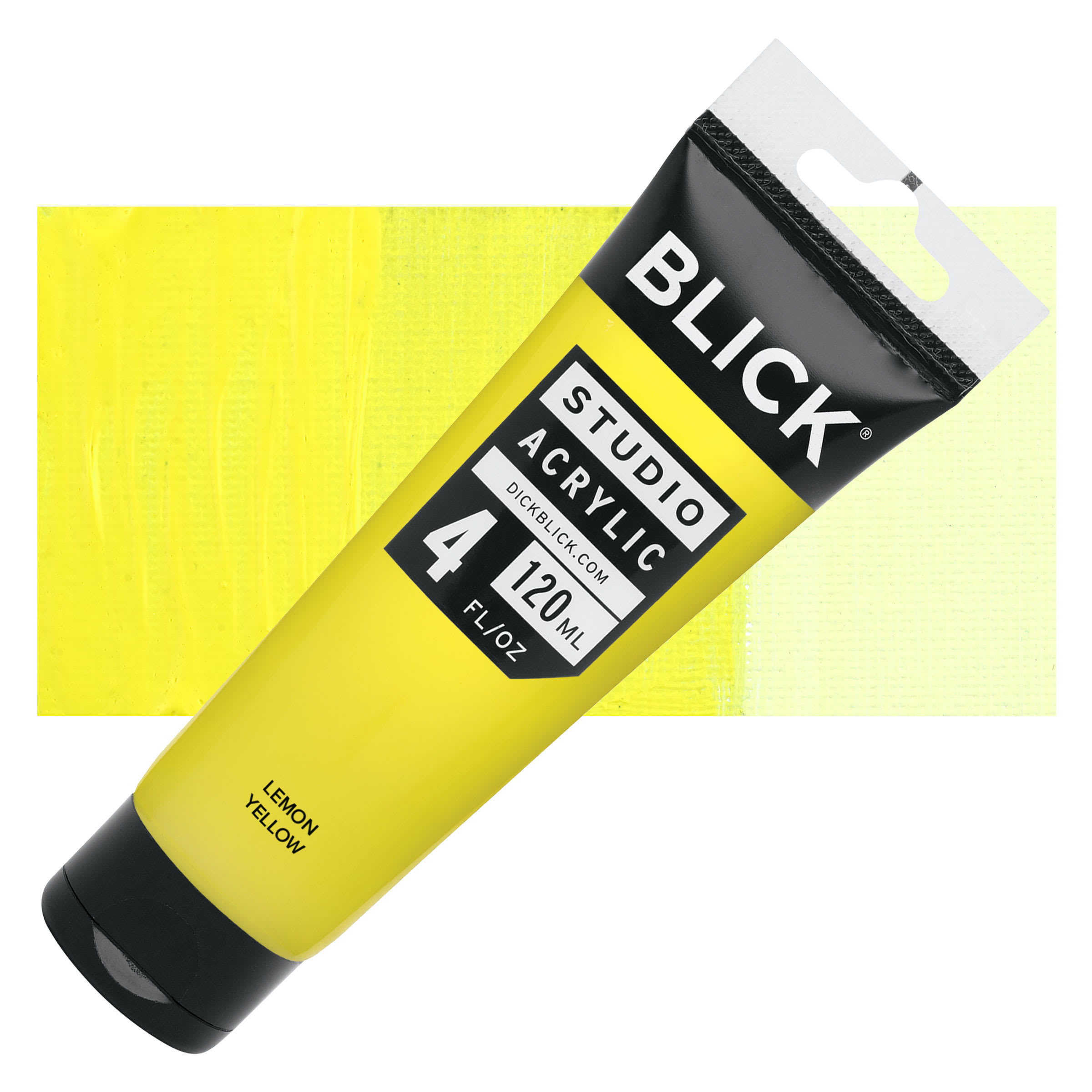 Blick Studio Acrylics - Lemon Yellow, 4 oz tube