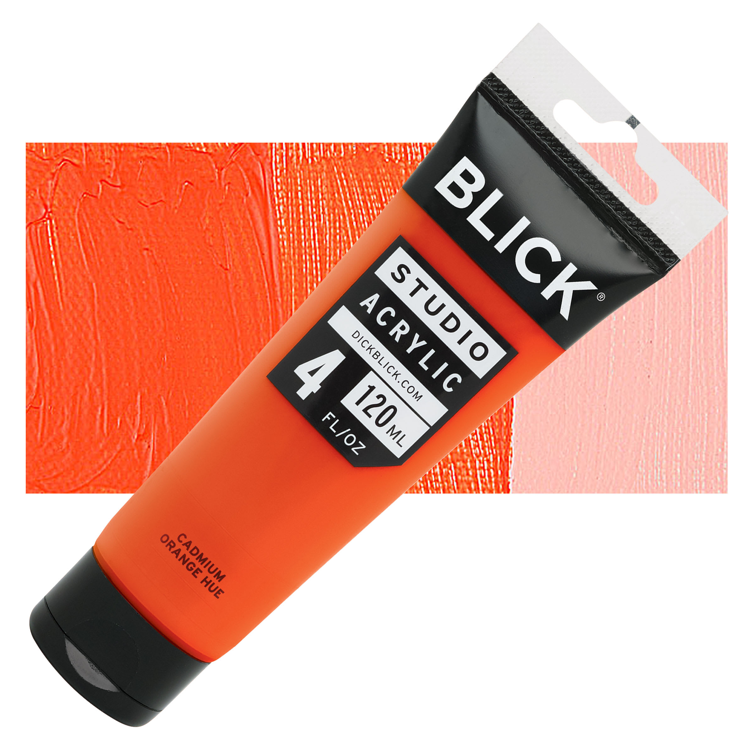 Blick Studio Acrylics - Cadmium Orange Hue, 4 oz tube