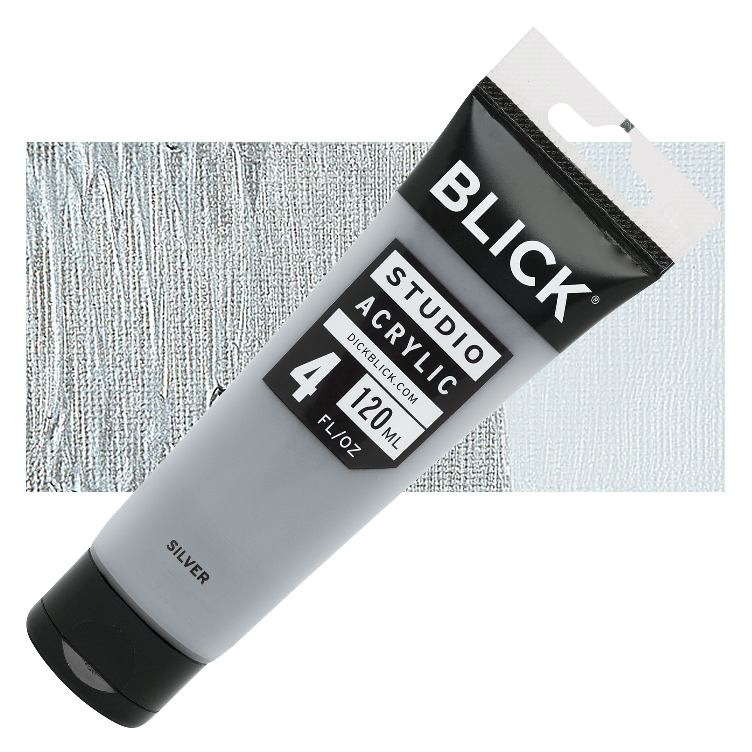 Blick Studio Acrylics - Silver Metallic, 4 oz tube