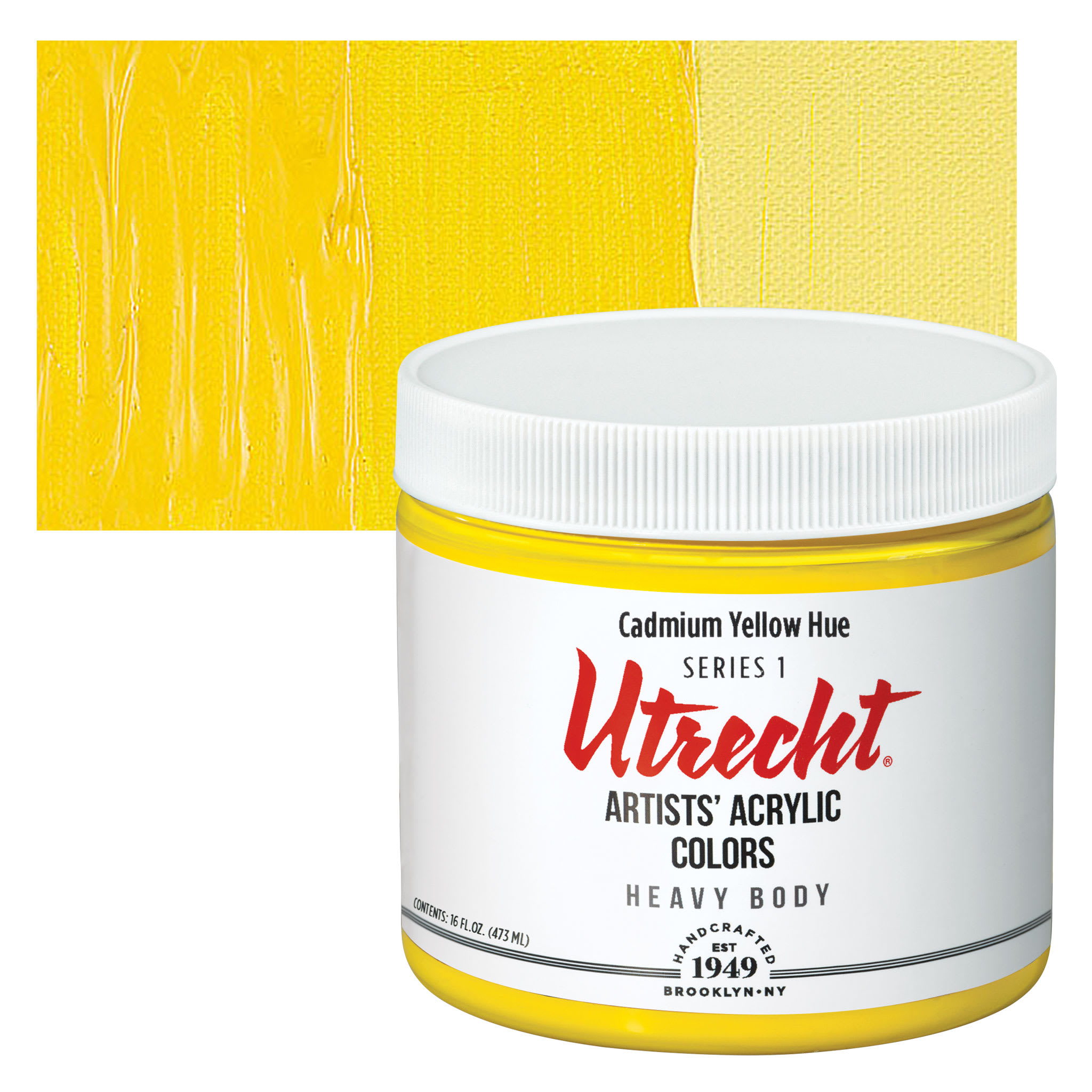 Utrecht Artists' Acrylic Paint - Cadmium Yellow Hue, Pint