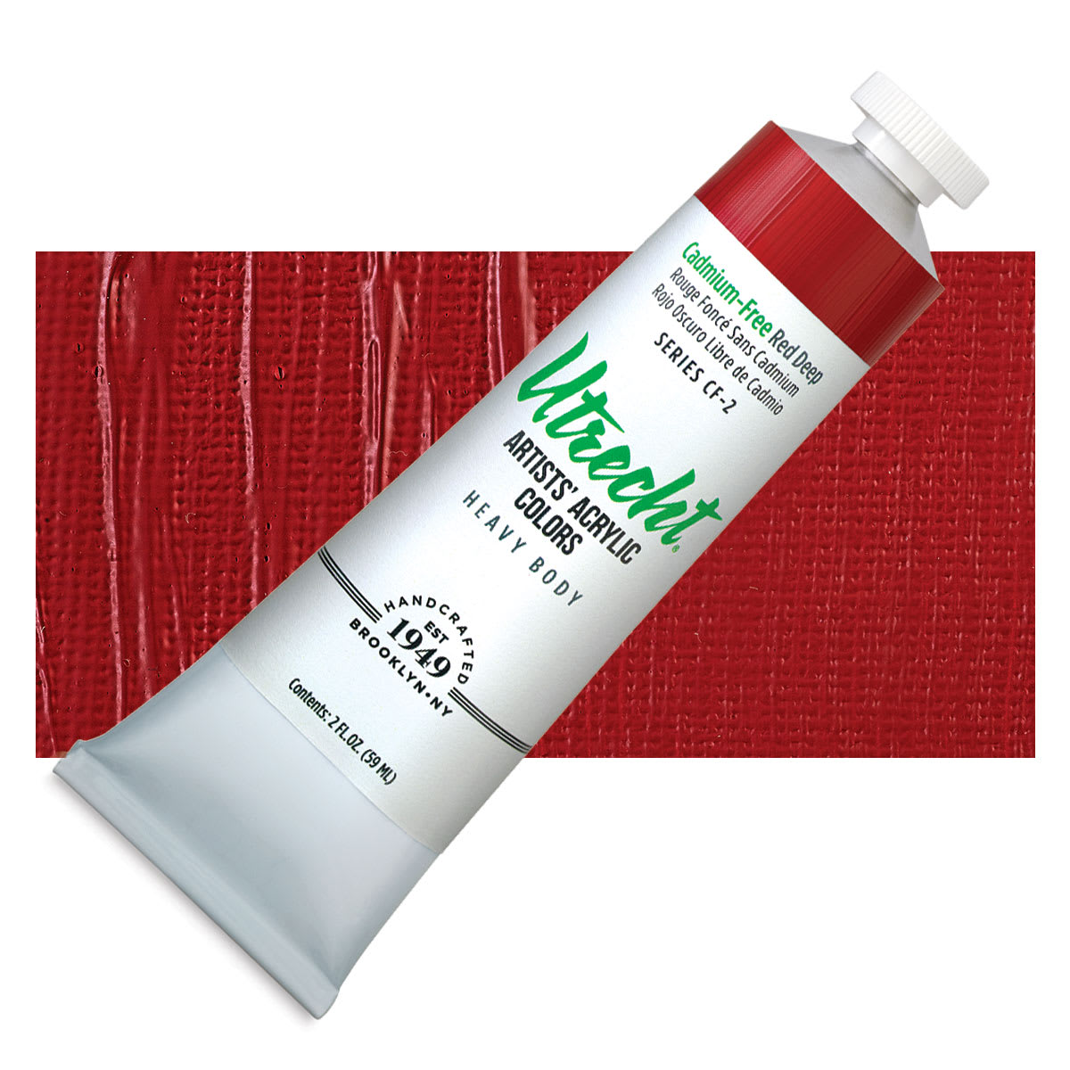 Utrecht Artists' Acrylic Colors - Cadmium-Free Red Deep