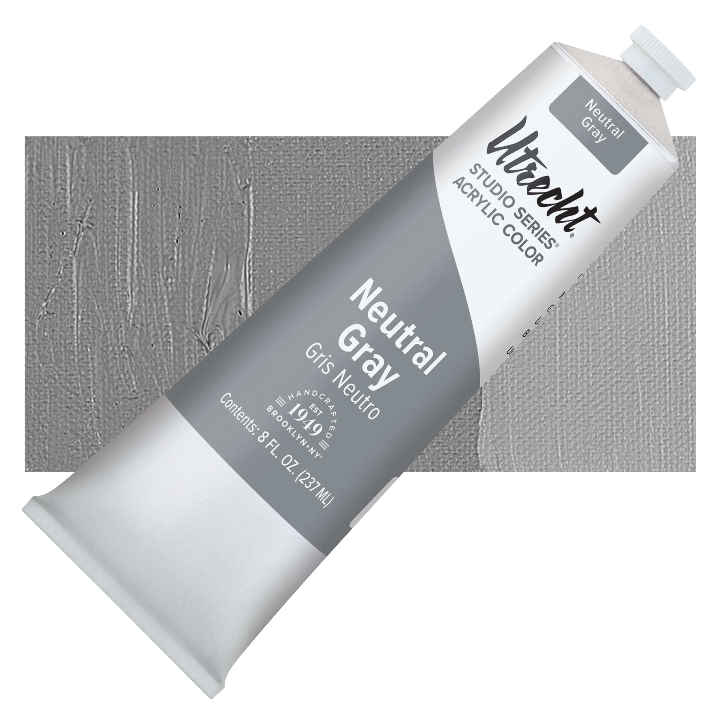 Utrecht Studio Series Acrylic Paint - Neutral Gray, 237 ml tube