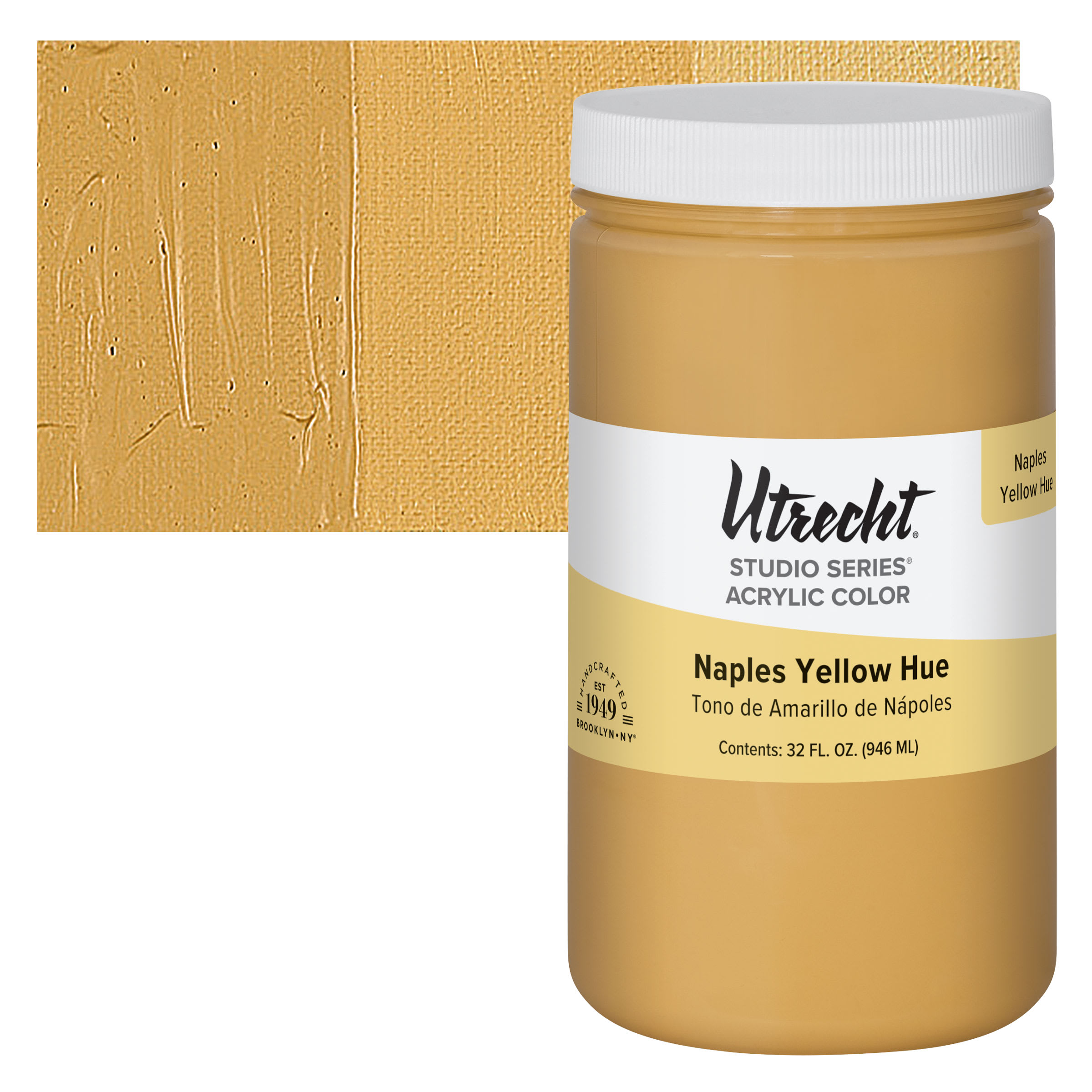 Utrecht Studio Series Acrylic Paint - Naples Yellow Hue, Quart