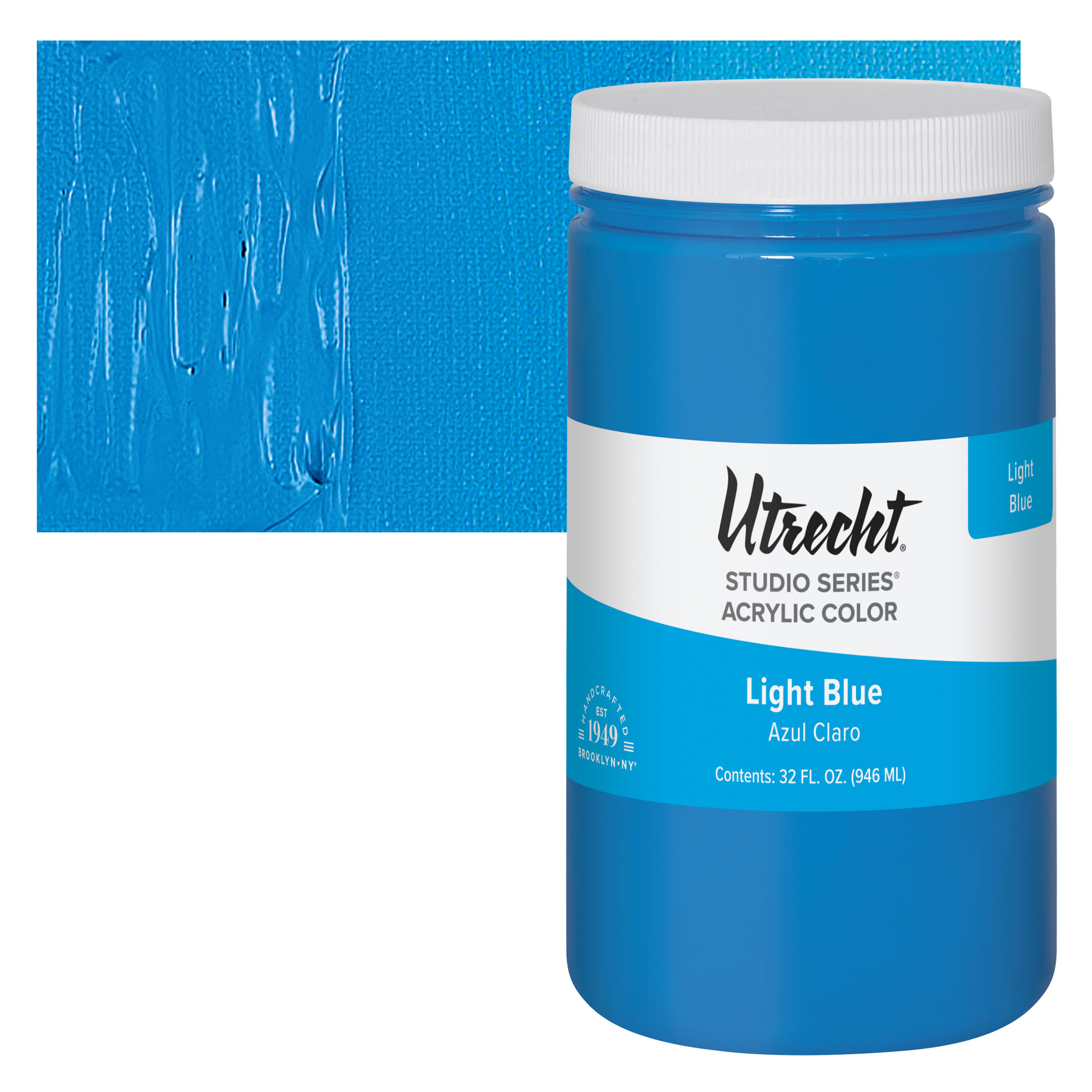Utrecht Studio Series Acrylic Paint - Light Blue, Quart